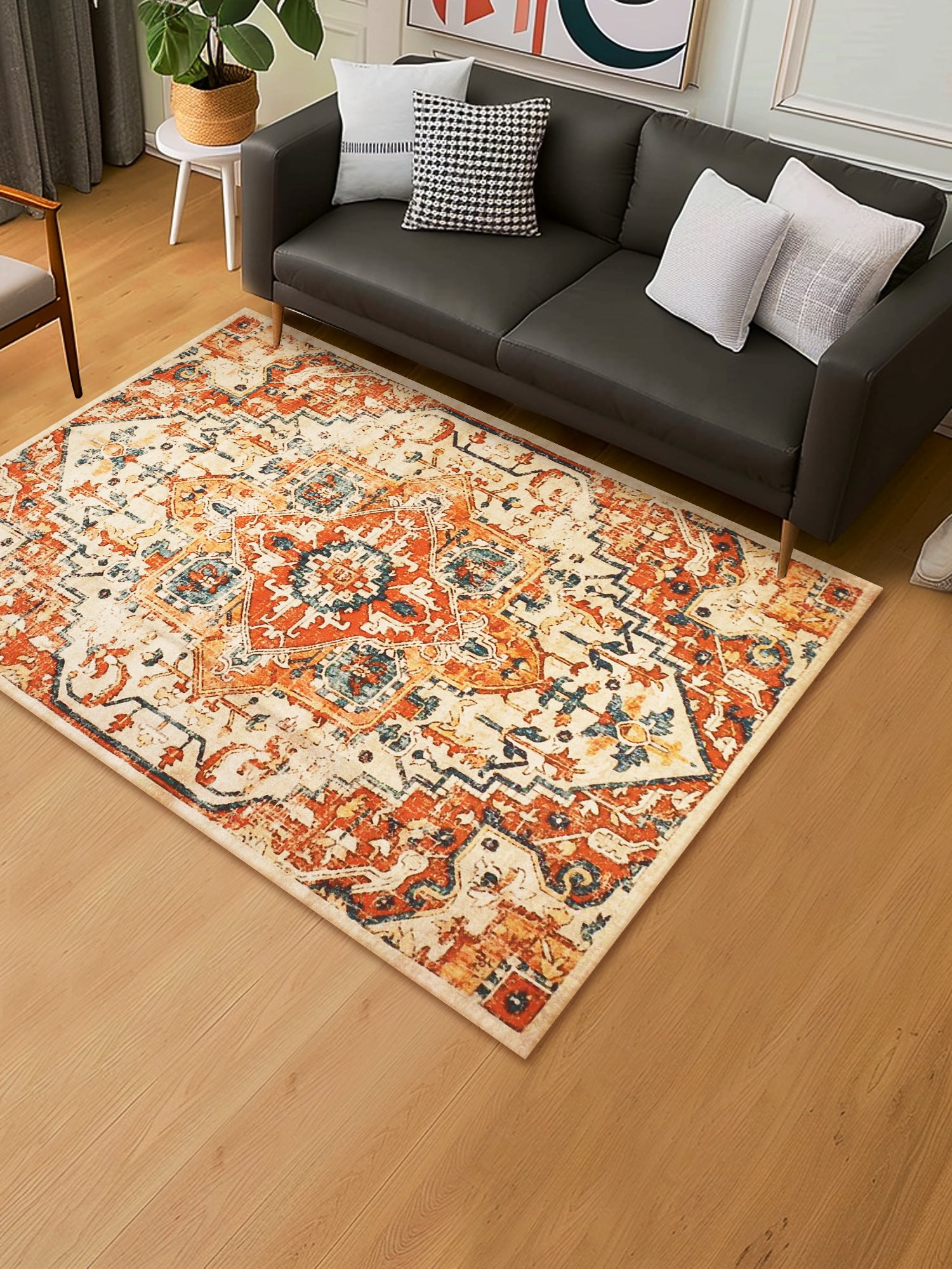 TYCHE - PRINTED COTTON RUG