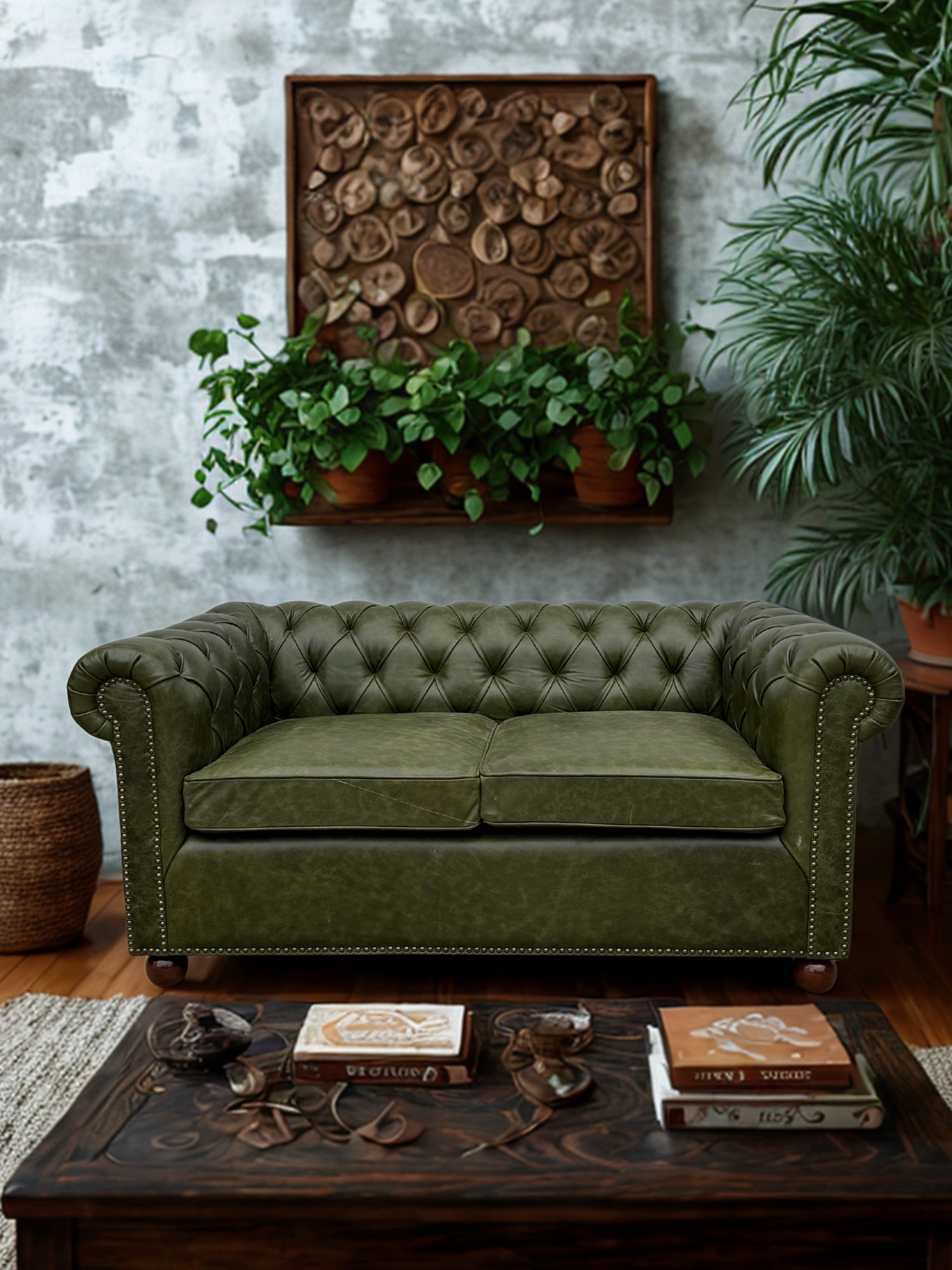 ELEANOR LEATHER CHESTERFIELD SOFA