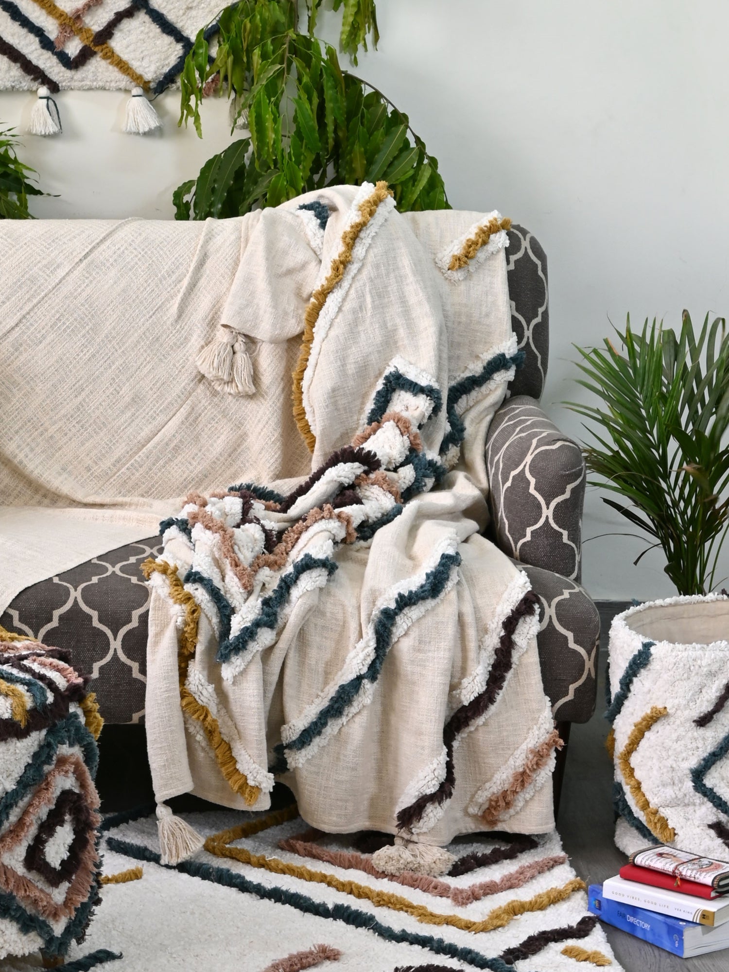 Omira - BLOCK PRINTED THROW