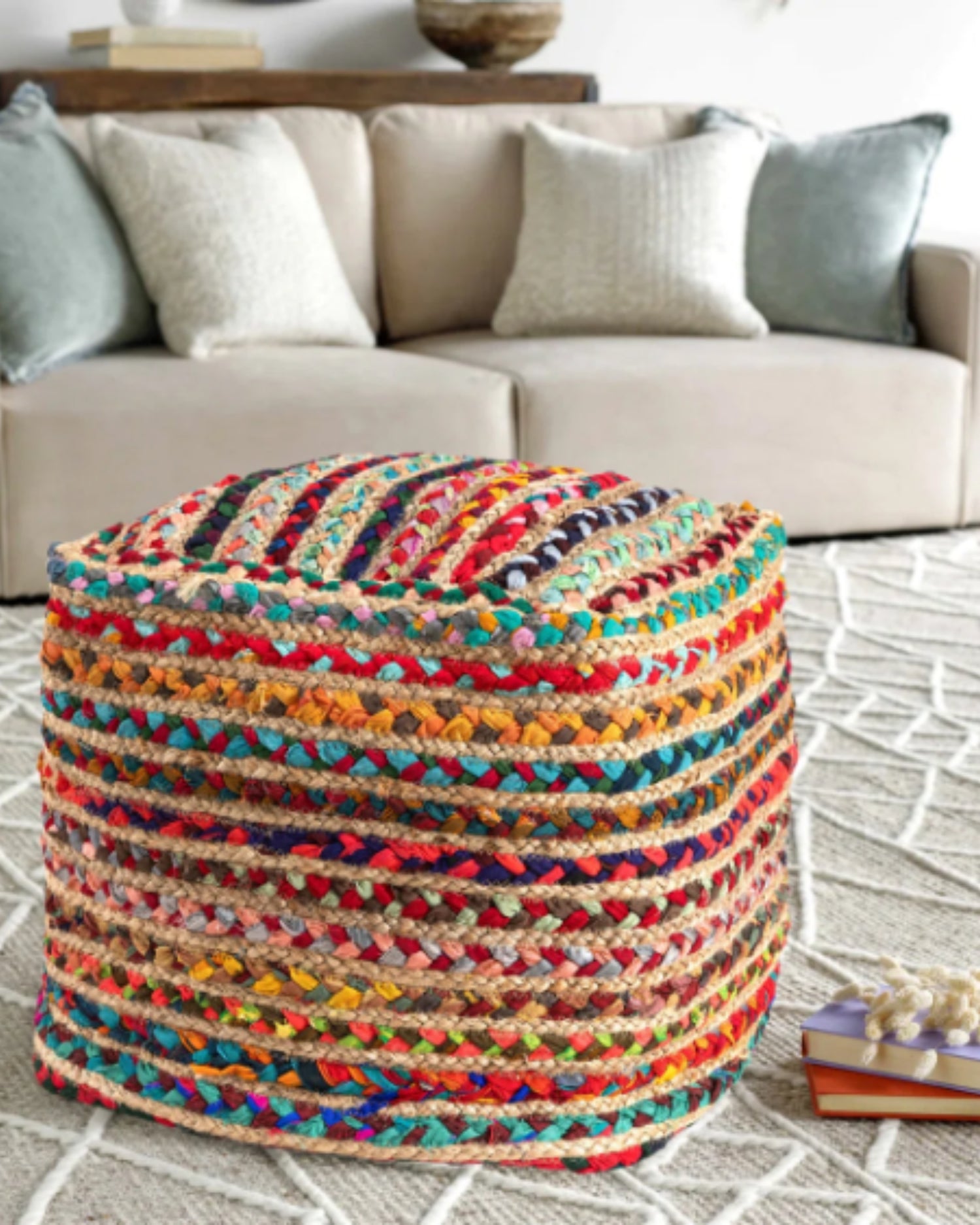 MOSAIC - CYLINDRICAL POUF