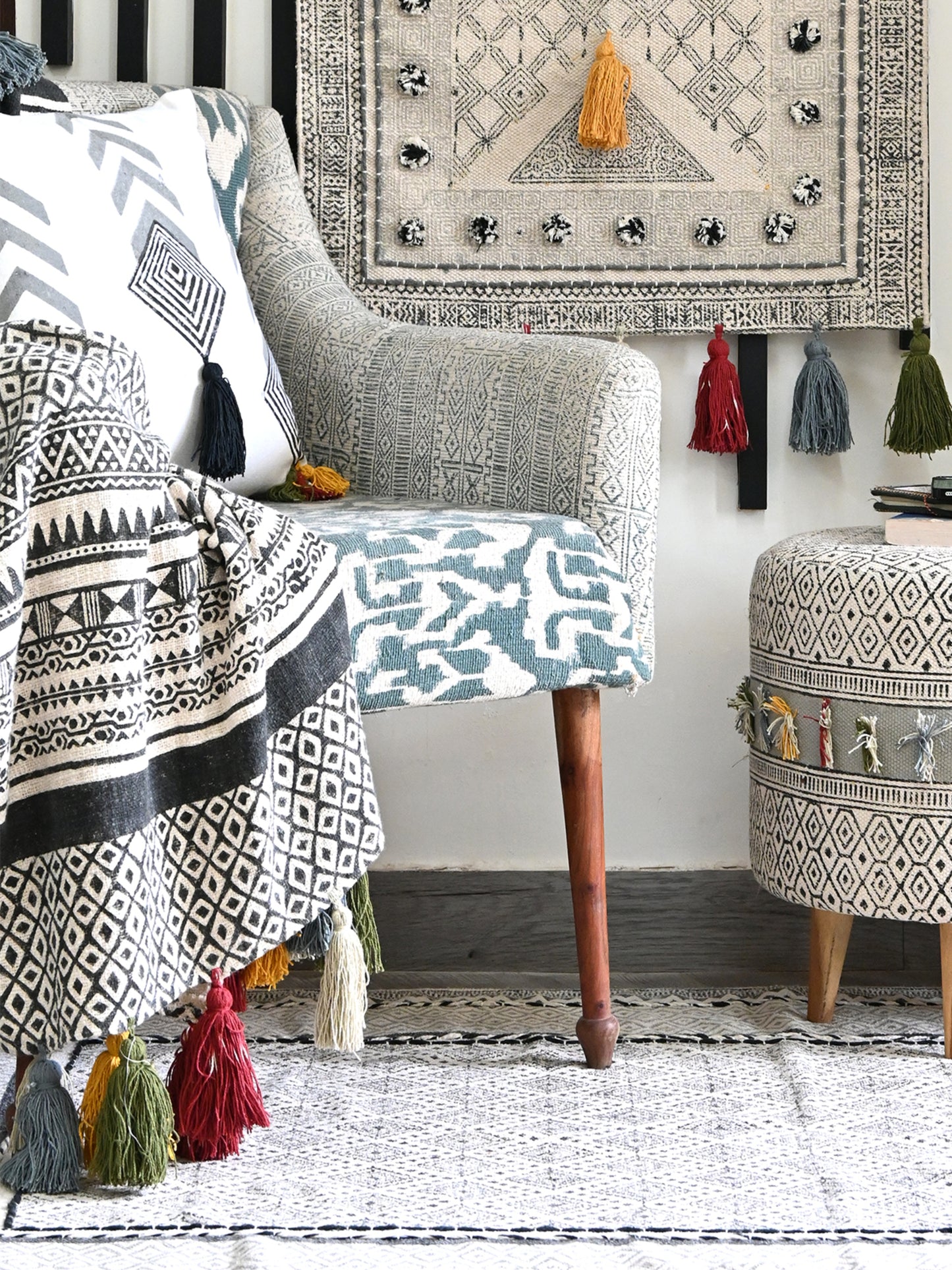 Elara - BLOCK PRINTED THROW