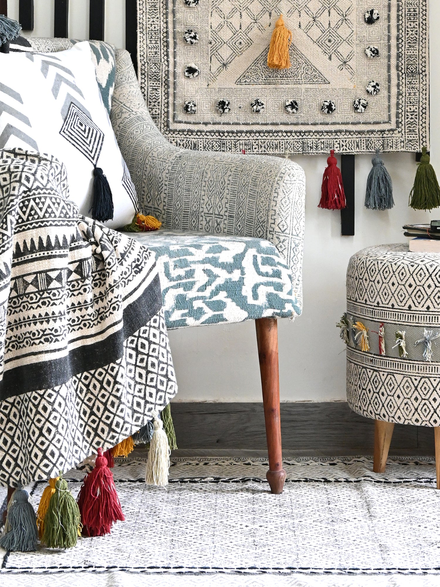 Elara - BLOCK PRINTED THROW