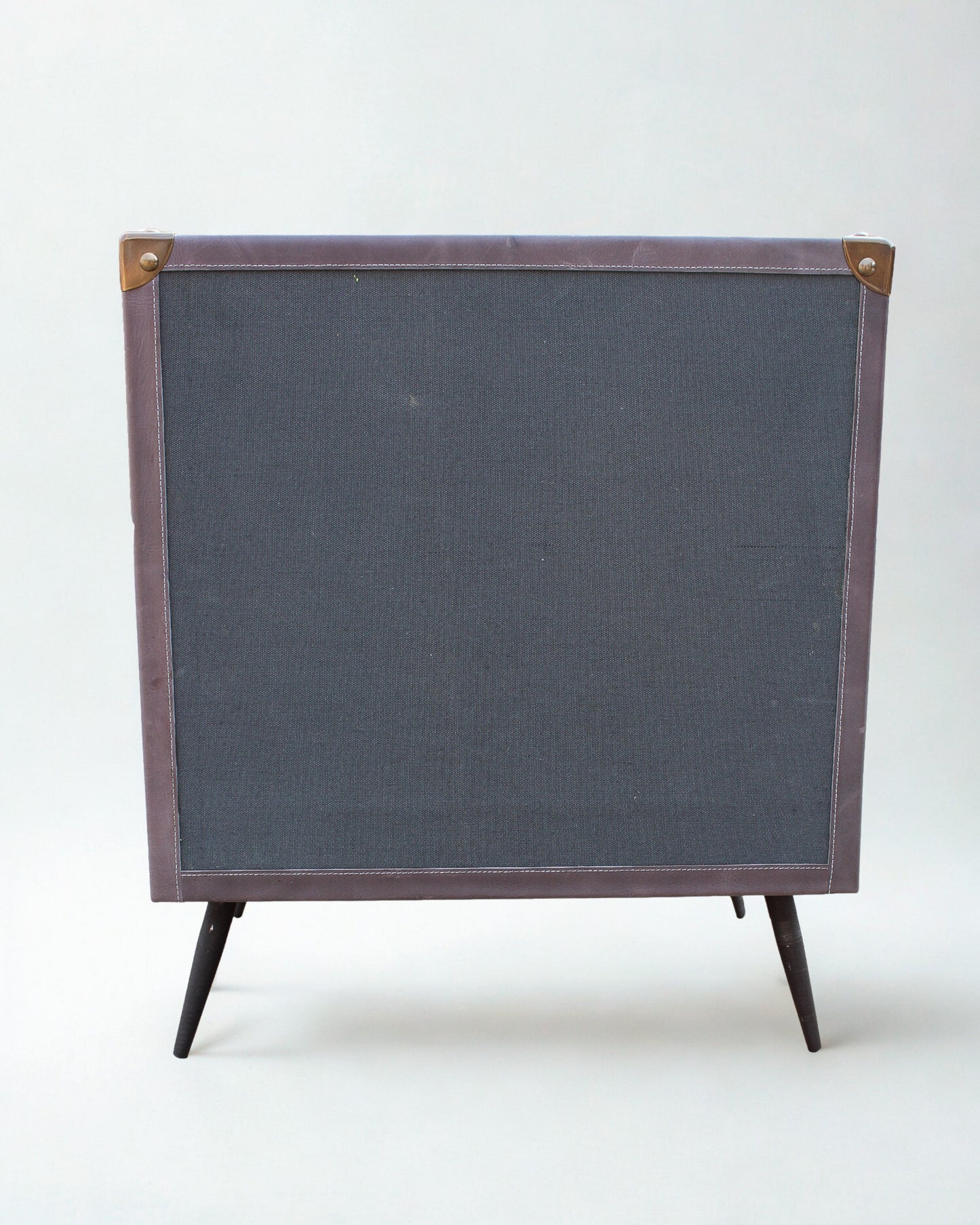 BROOKLYN - TWO DRAWER LEATHER SIDE TABLE