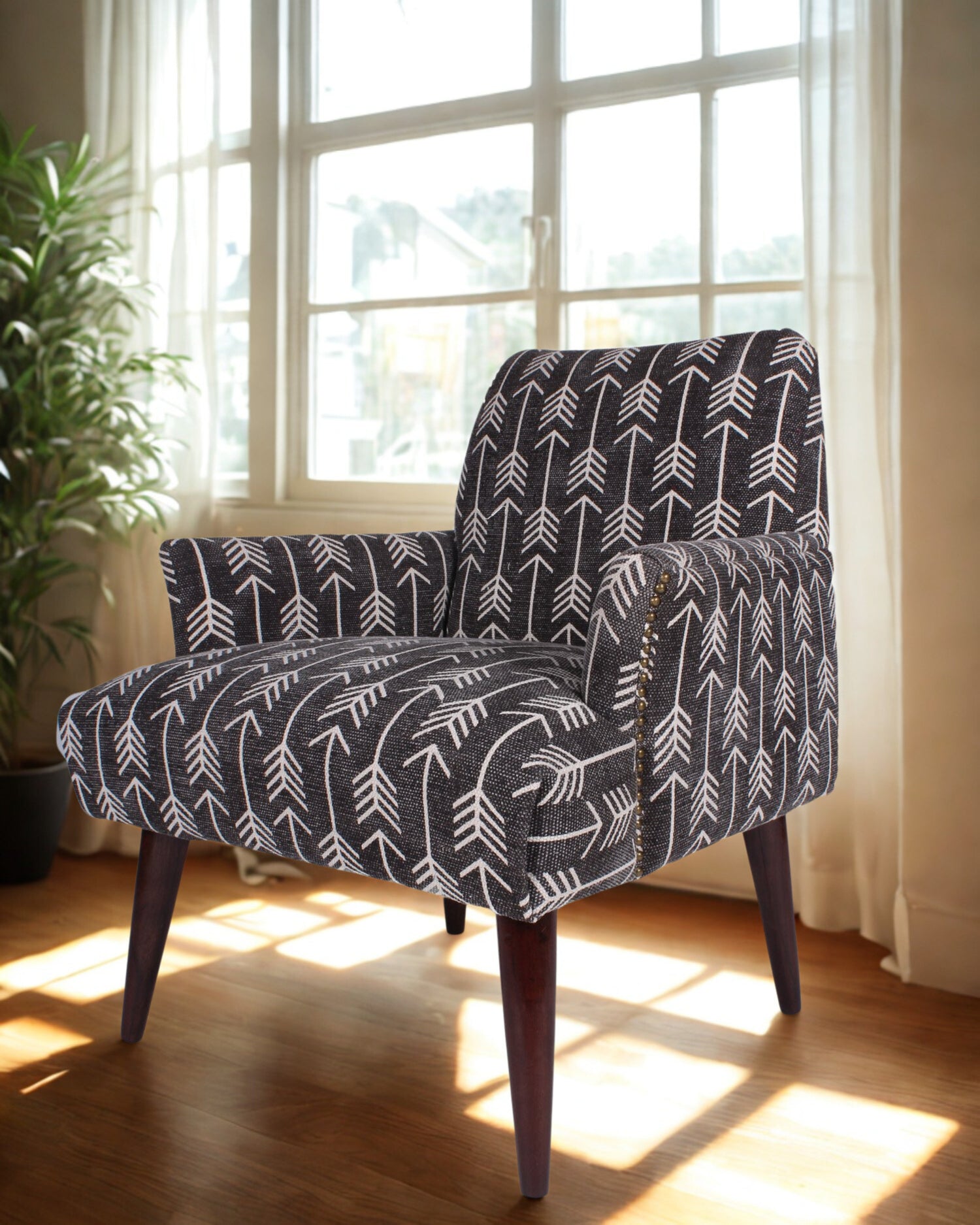 MASATO BACK ARM CHAIR - 5 Prints , 5 Colors