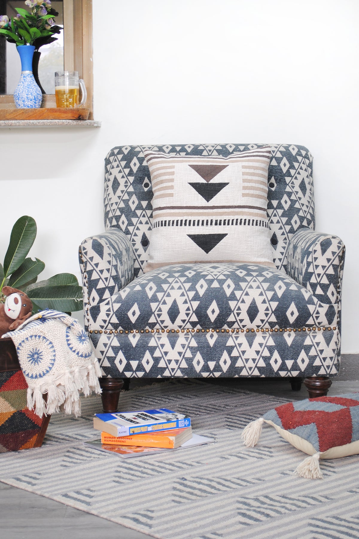 Marwar Lounge Chair by Art Avenue, handmade to order in India — image 10 of 11