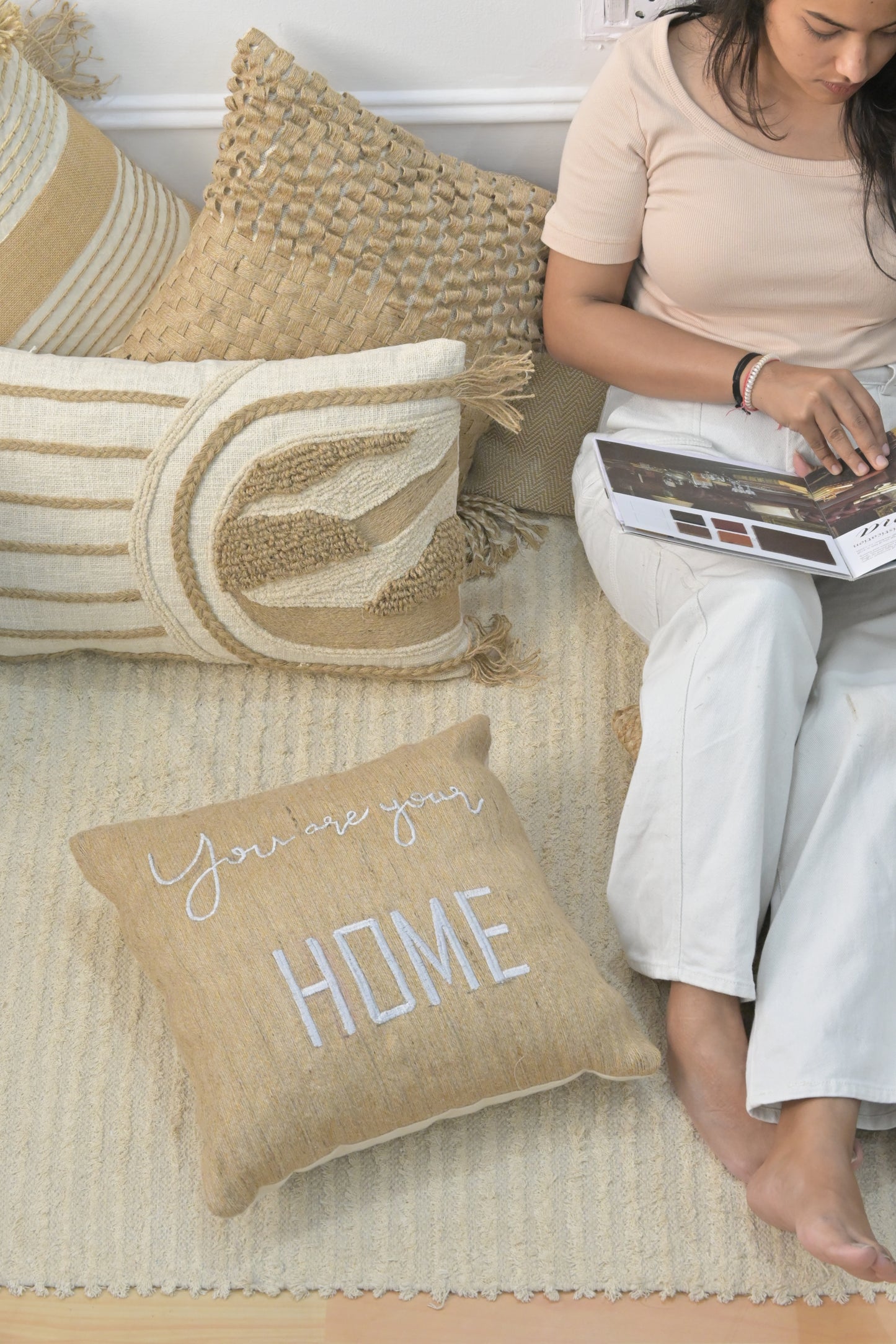 Loom- SQUARE CUSHION COVER