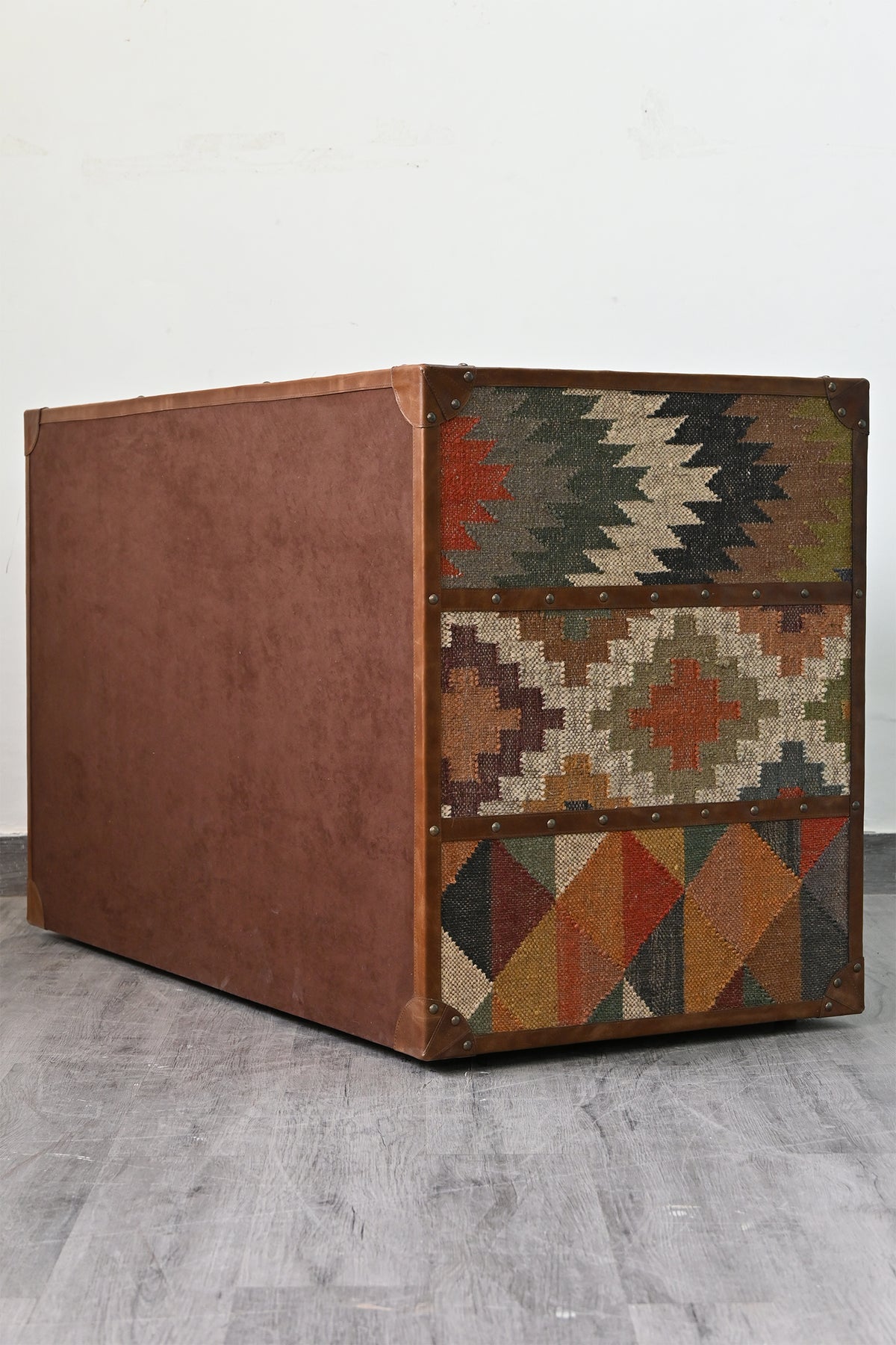 Rohet Kilim & Leather Sideboard