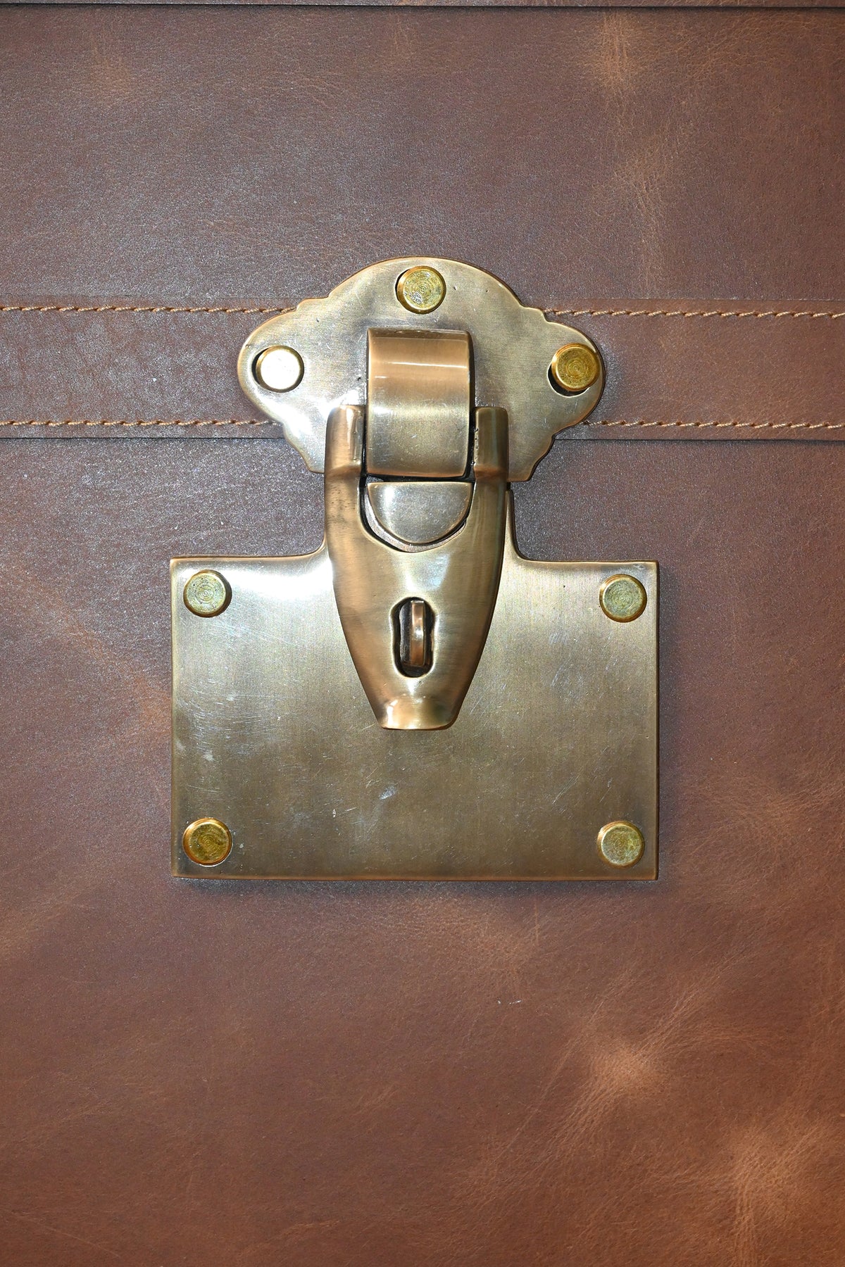 Nagaur leather trunk coffee table by Art Avenue, made to order — image 5 of 12