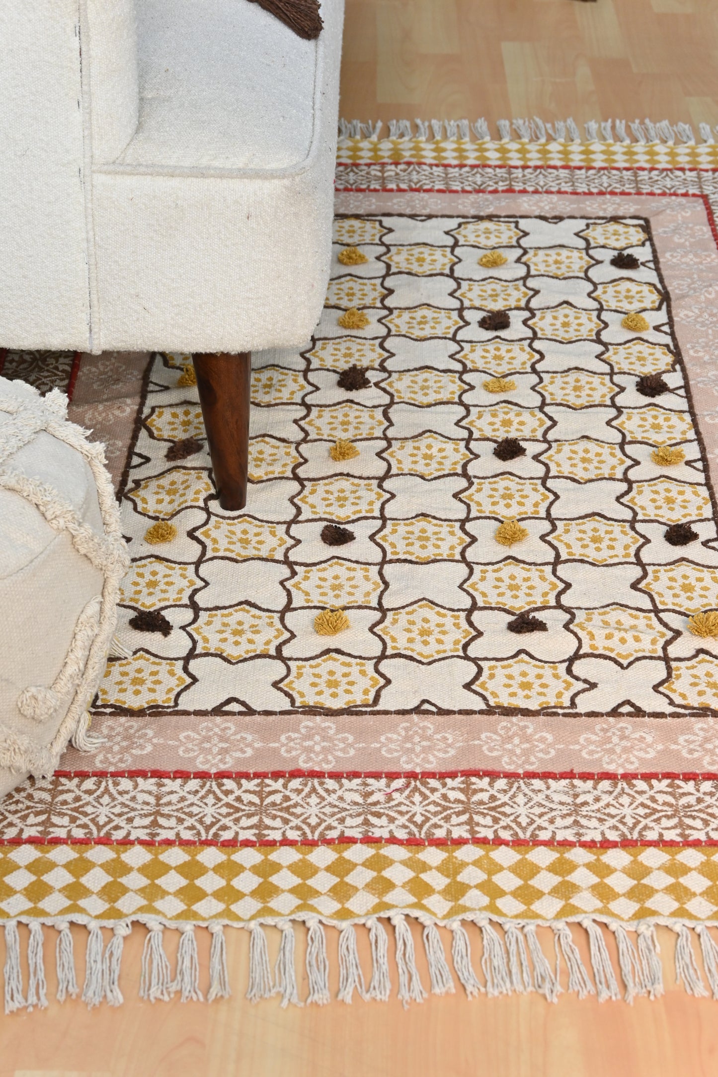 Aurina - BLOCK PRINTED RUG