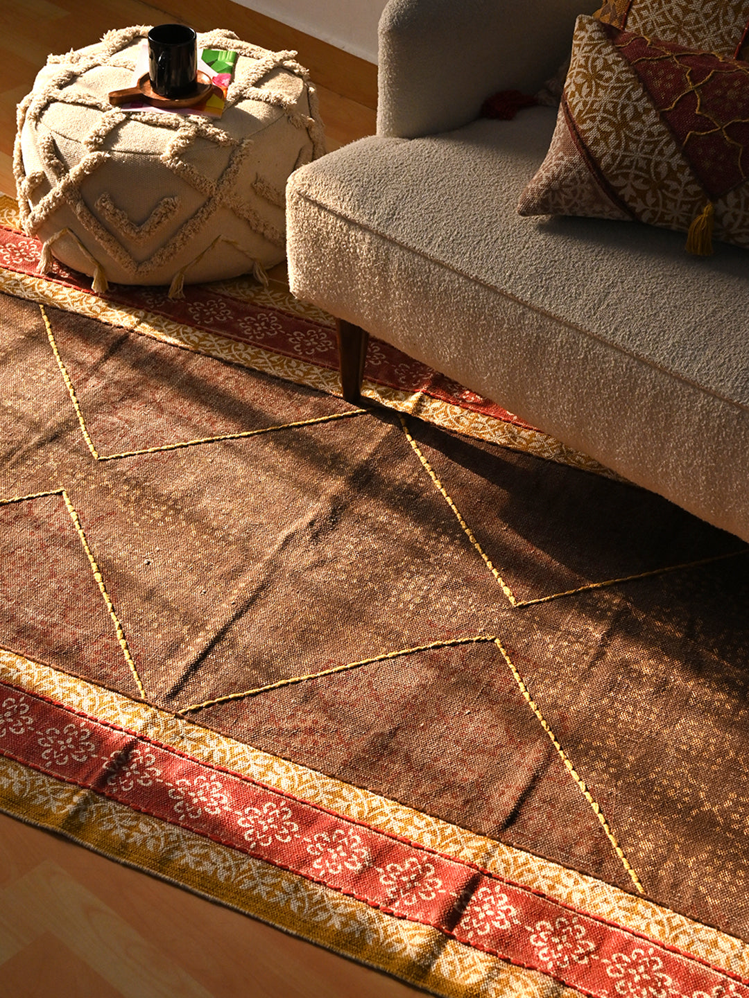 Solstice - BLOCK PRINTED RUG