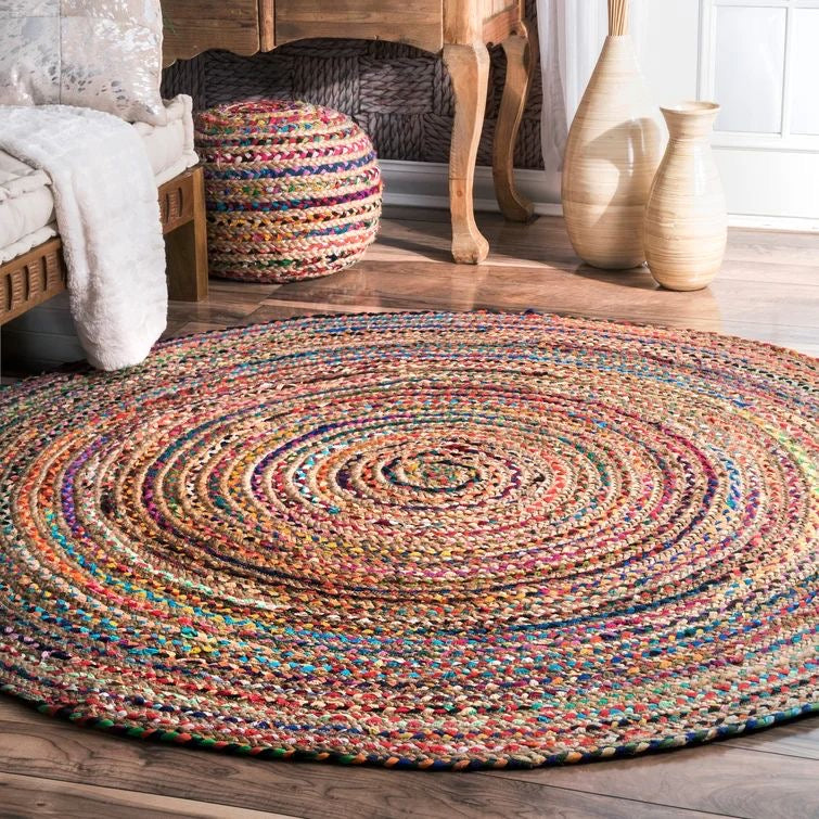 BELEZZA - ROUND JUTE CHINDI RUG
