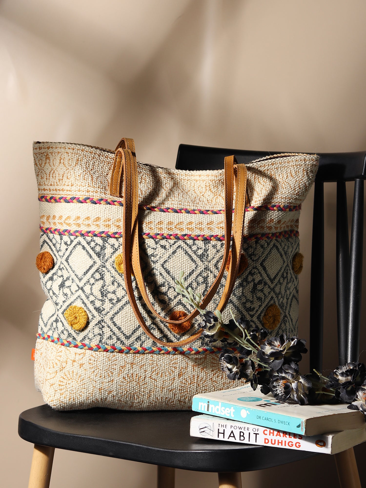 MAIZE - BLOCK PRINT TOTE BAG