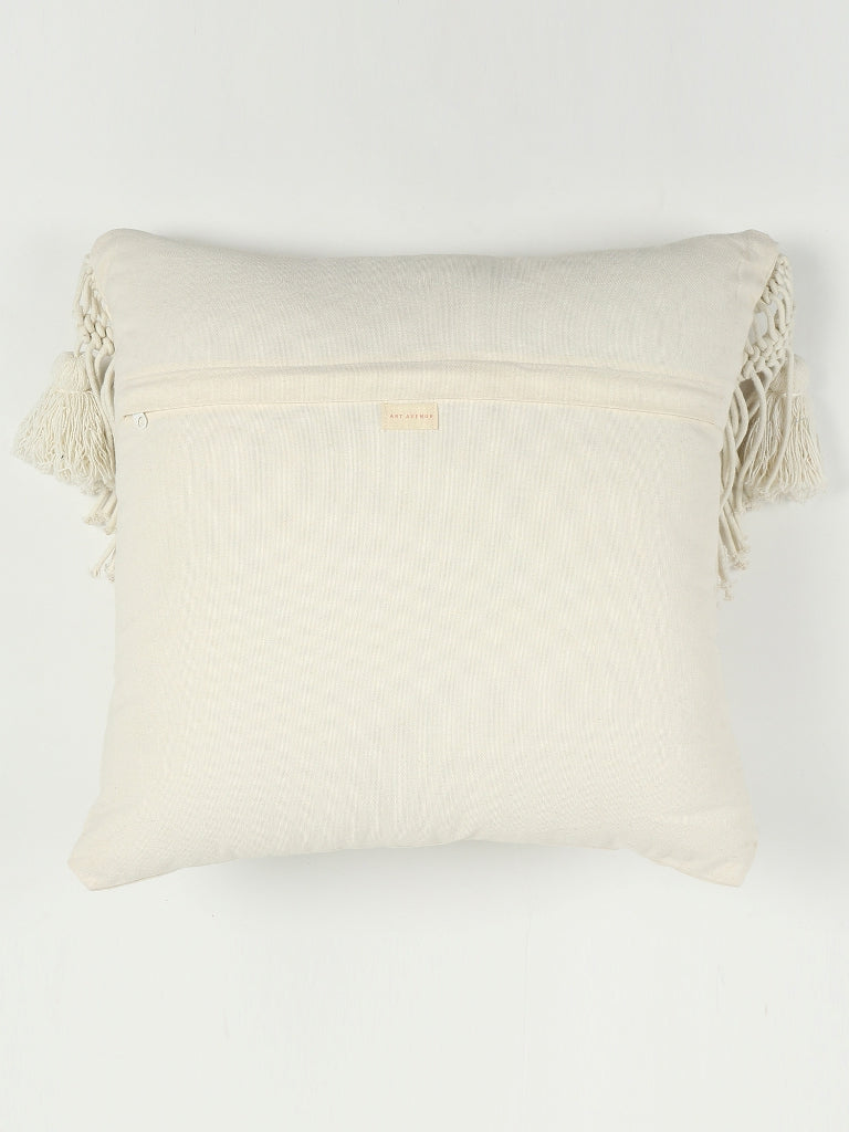 Gronw Macramé Square Cushion Cover