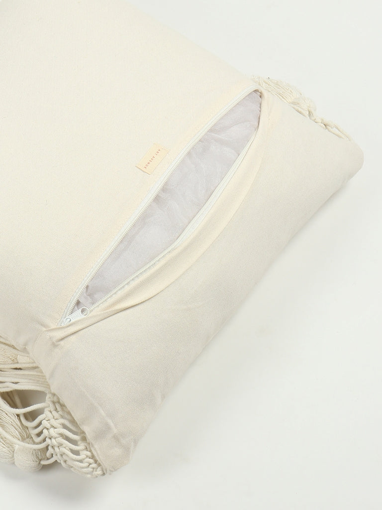 Gronw Macramé Square Cushion Cover
