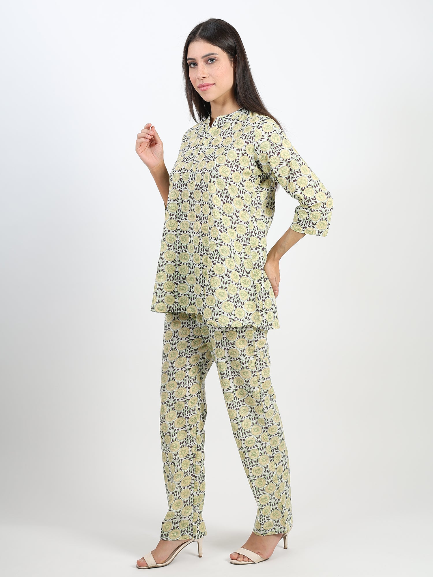 Zest floral Printed Cotton Co-ord Set