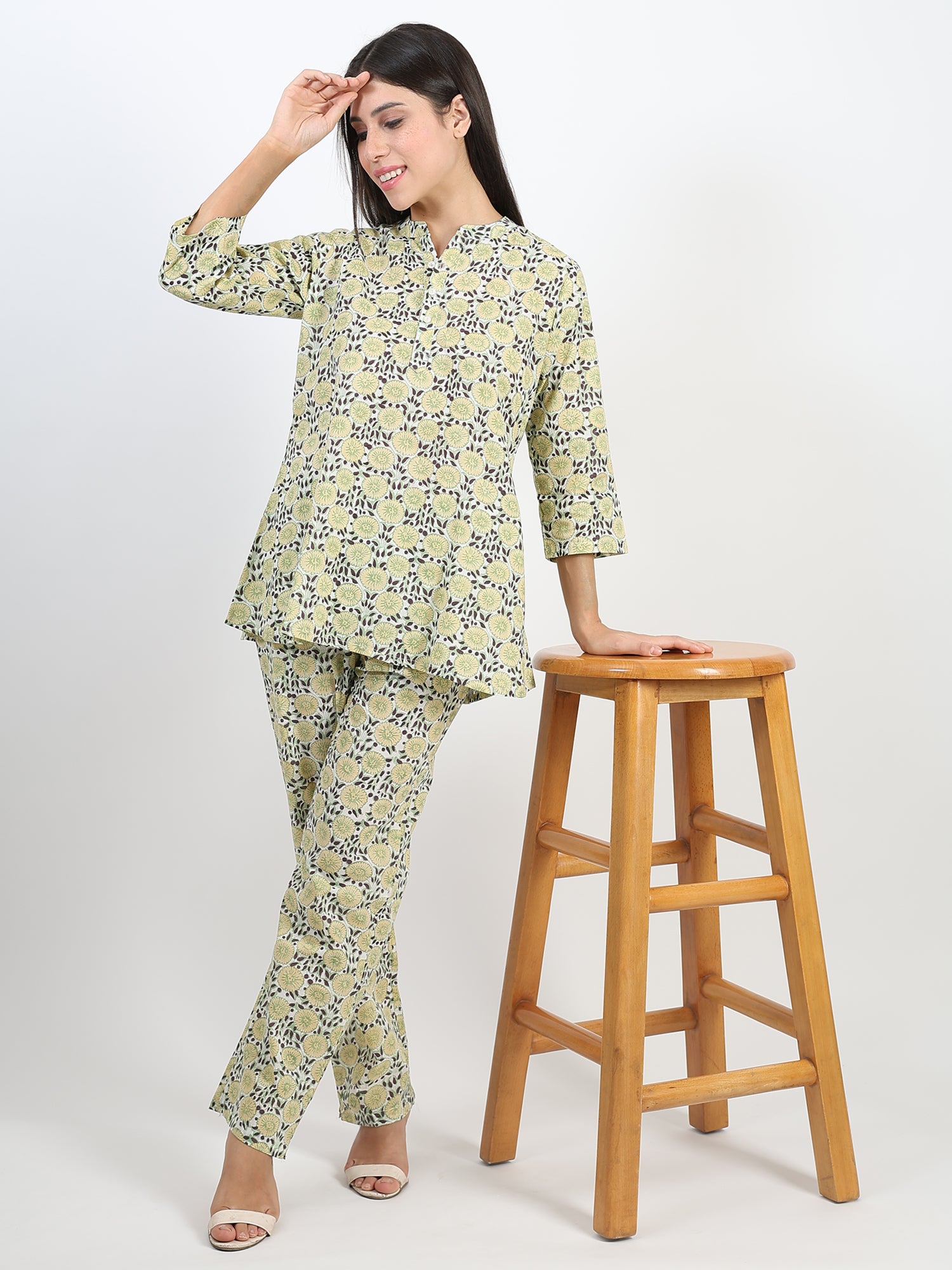 Zest floral Printed Cotton Co-ord Set