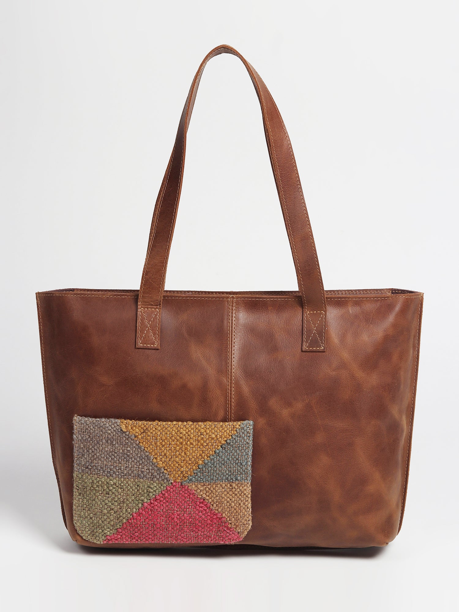 EZRA - LEATHER HAND BAG