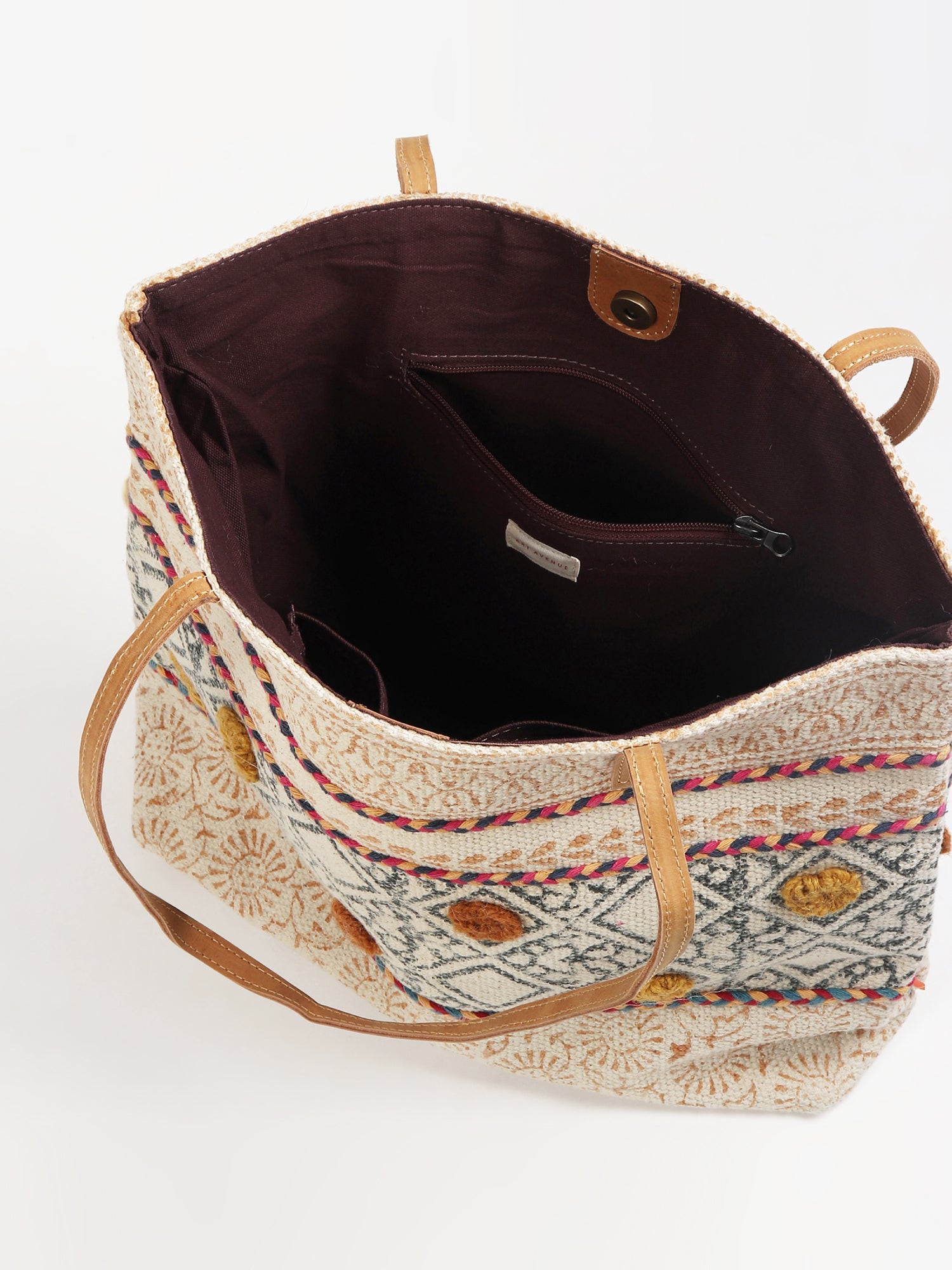 MAIZE - BLOCK PRINT TOTE BAG