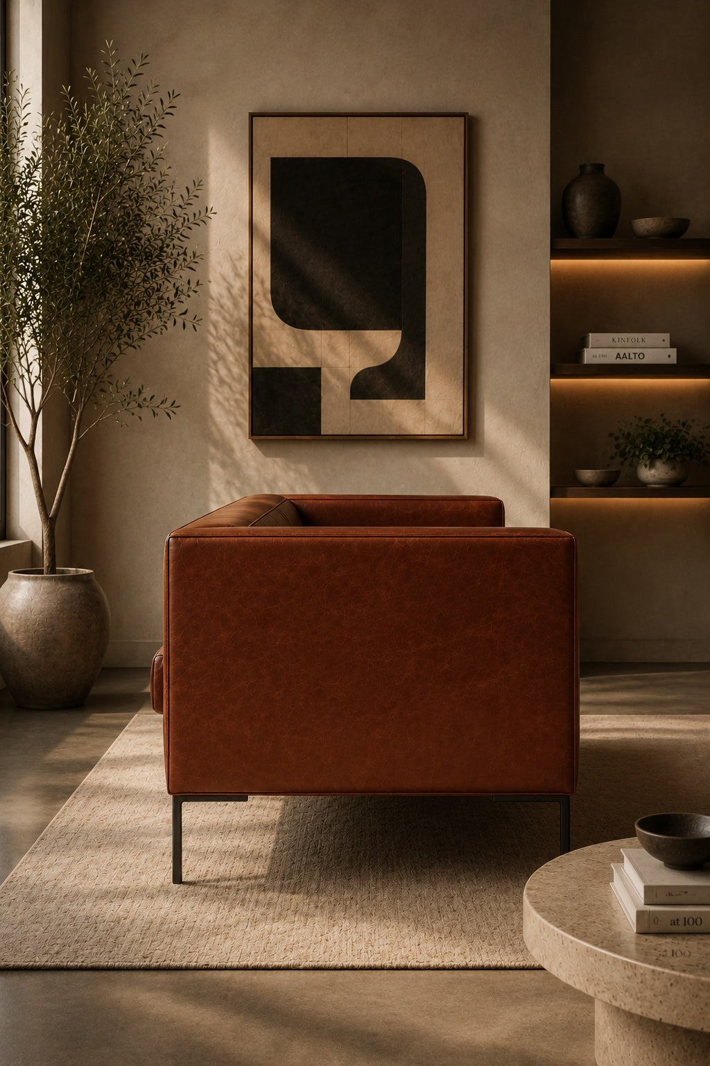 Bradford leather sofa by Art Avenue, handmade to order — image 3 of 5