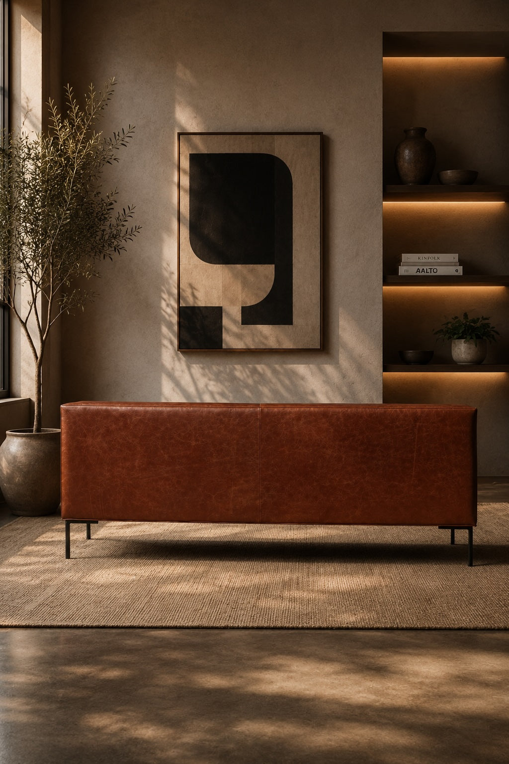 Bradford leather sofa by Art Avenue, handmade to order — image 4 of 5