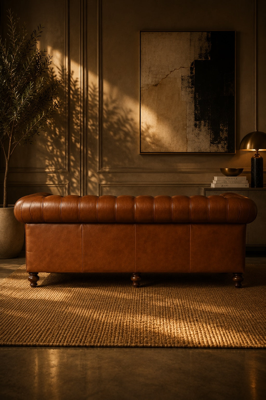 Aston Chesterfield leather sofa by Art Avenue, handmade to order — image 3 of 4