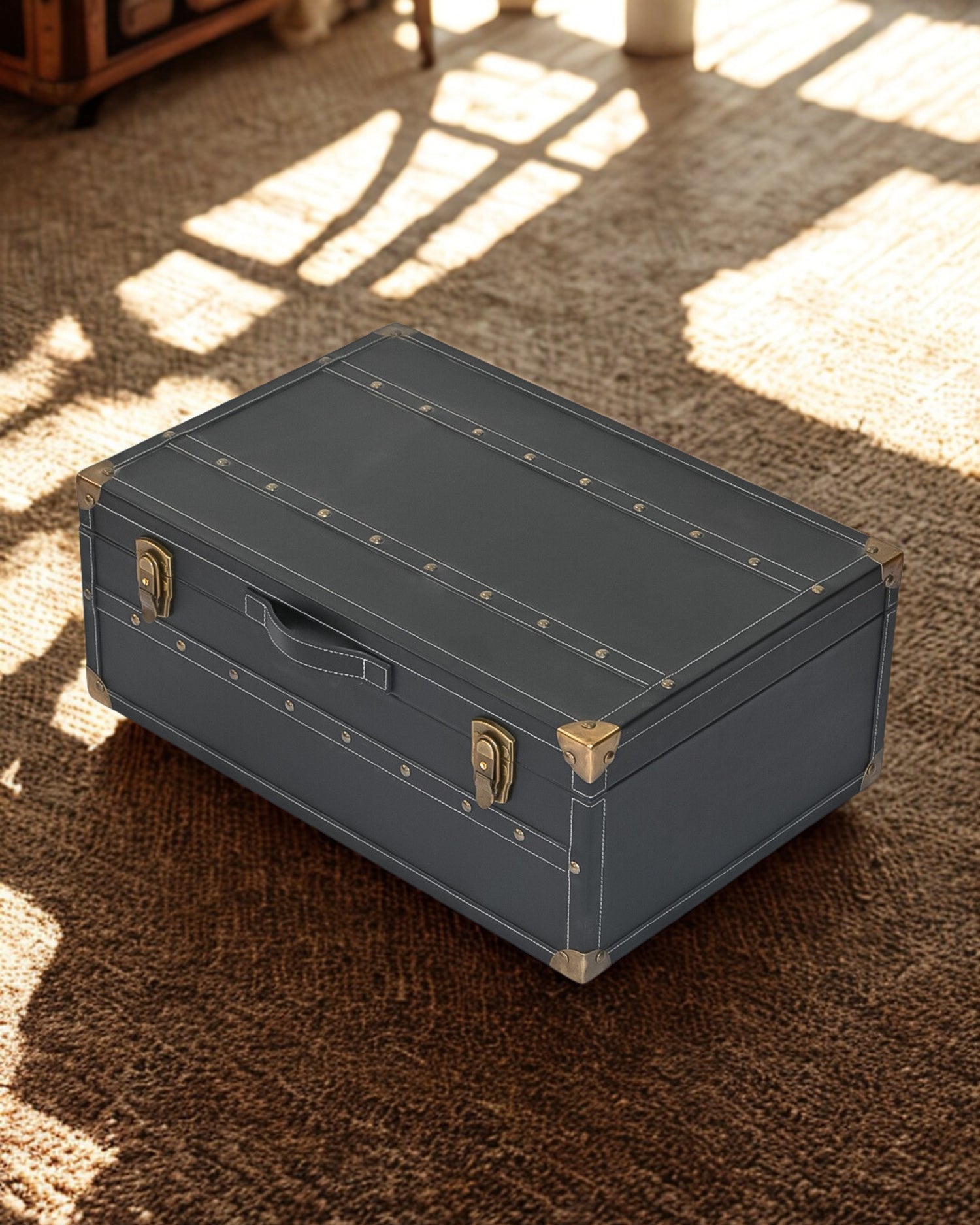 Obsidian Leather Trunk