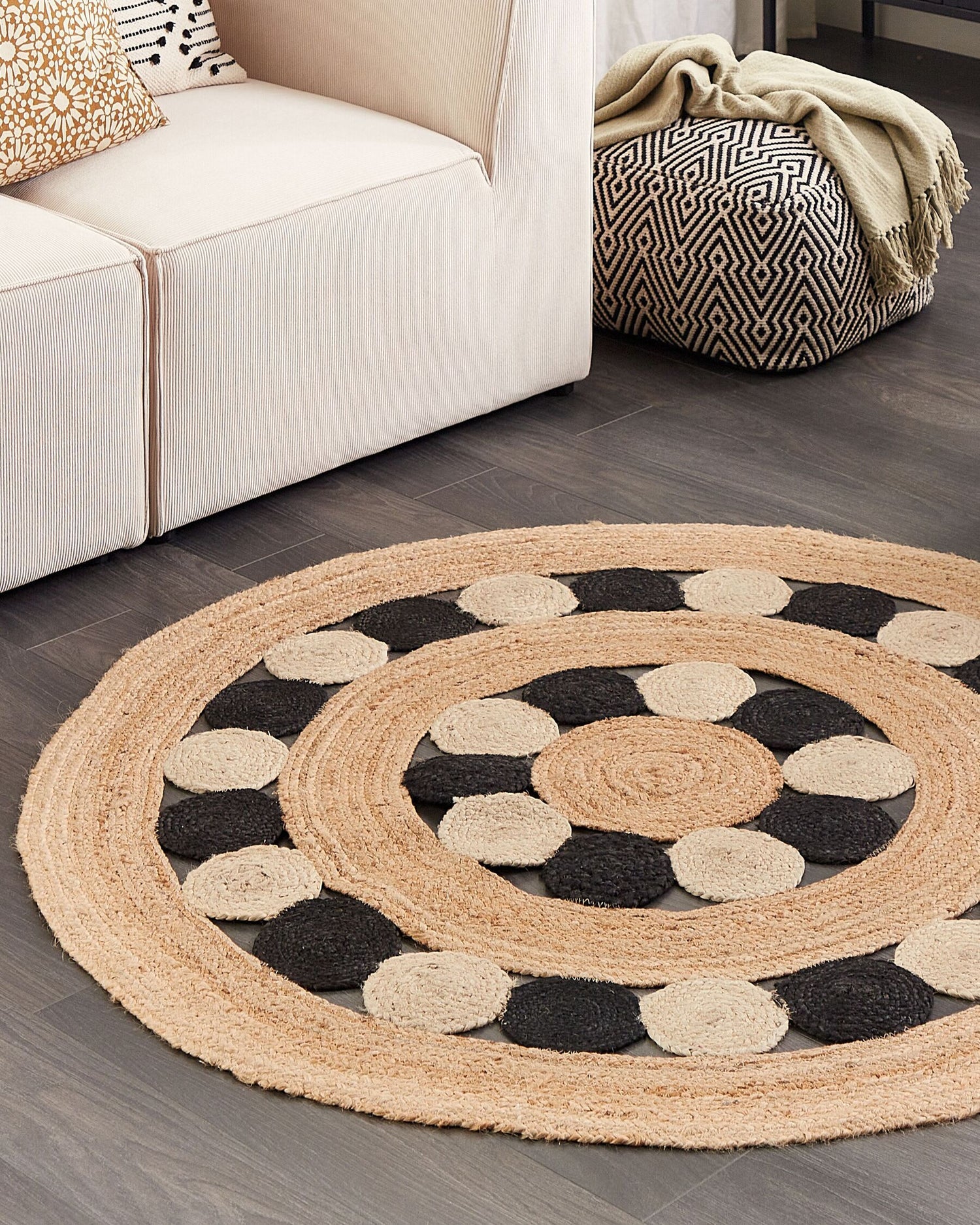 NELSON - ROUND JUTE RUG