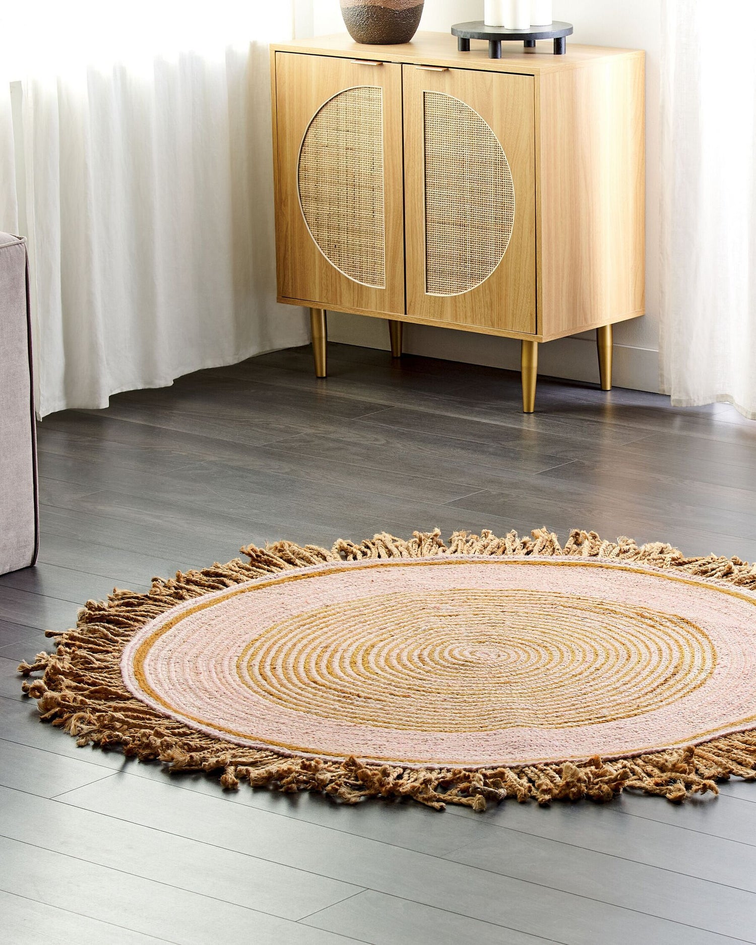 GISBORNE - ROUND JUTE RUG