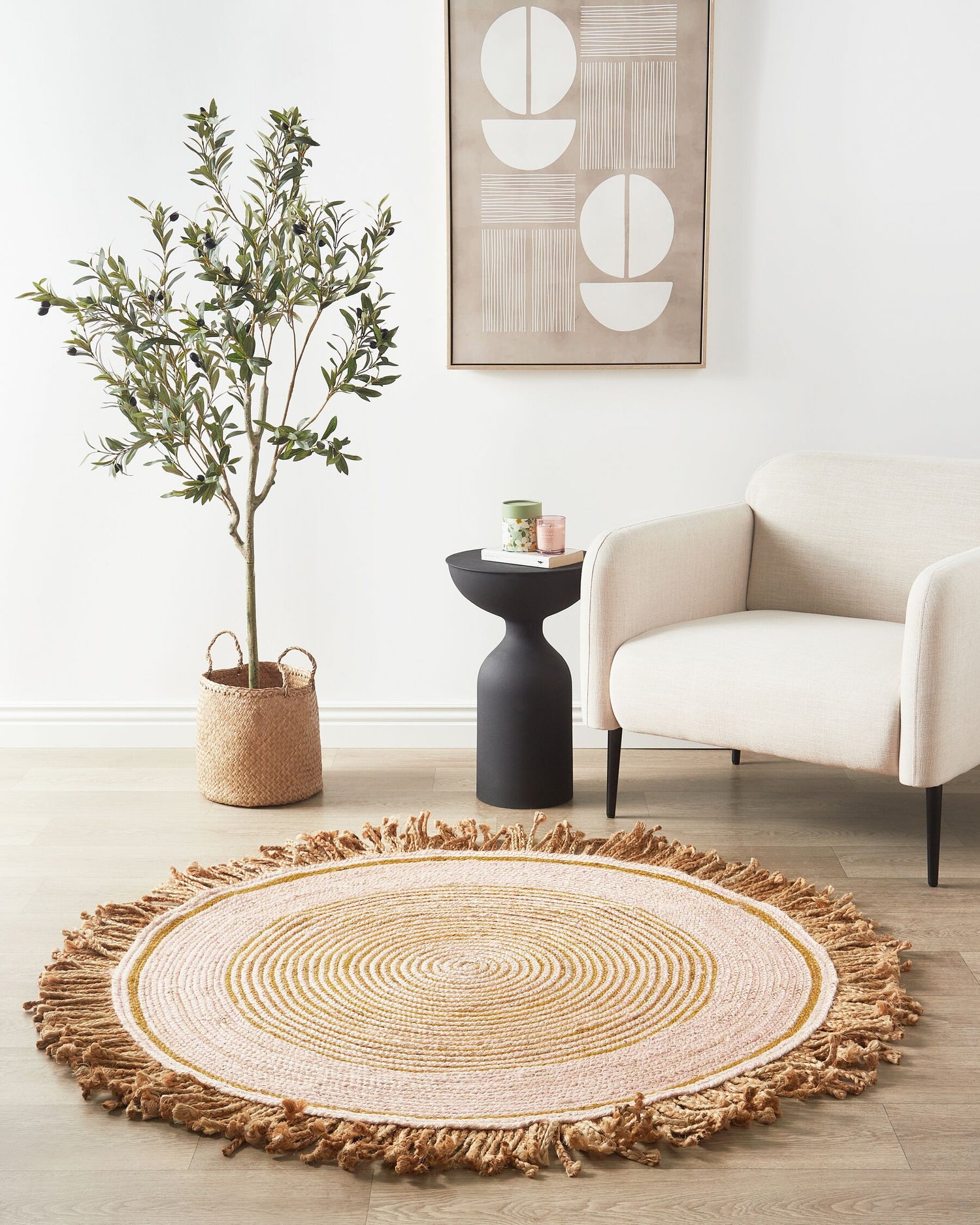 GISBORNE - ROUND JUTE RUG