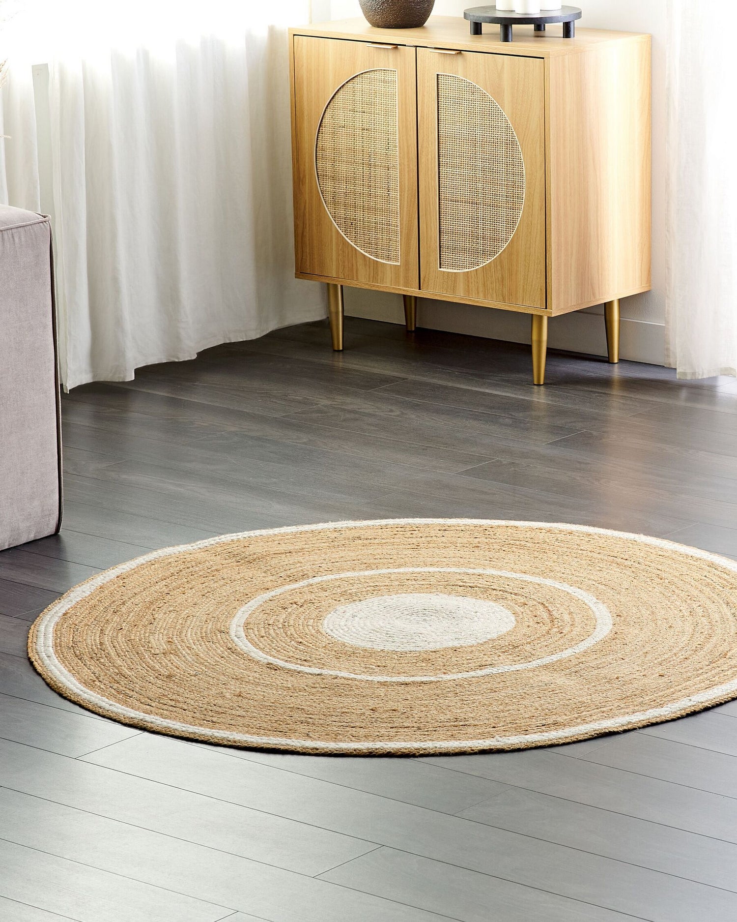CHRISTCHURCH - ROUND JUTE RUG