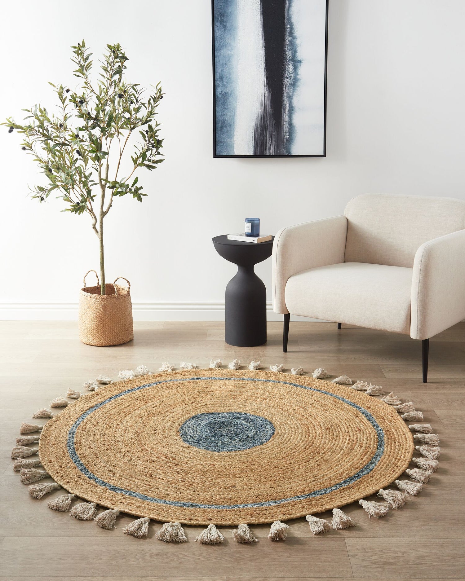 WELLINGTON - ROUND JUTE RUG