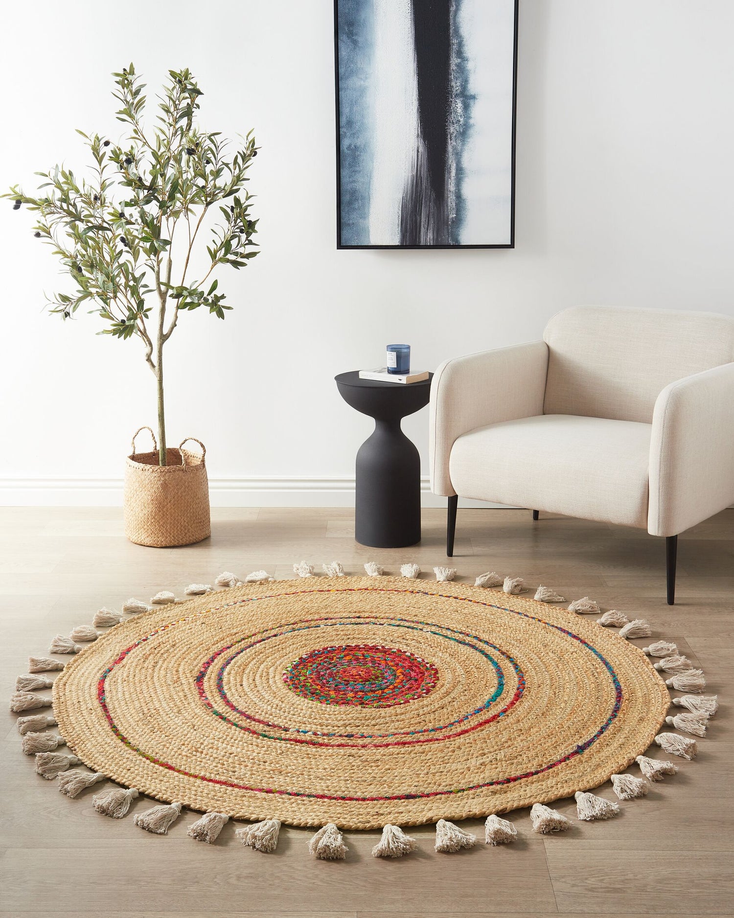 AUCKLAND - ROUND JUTE RUG