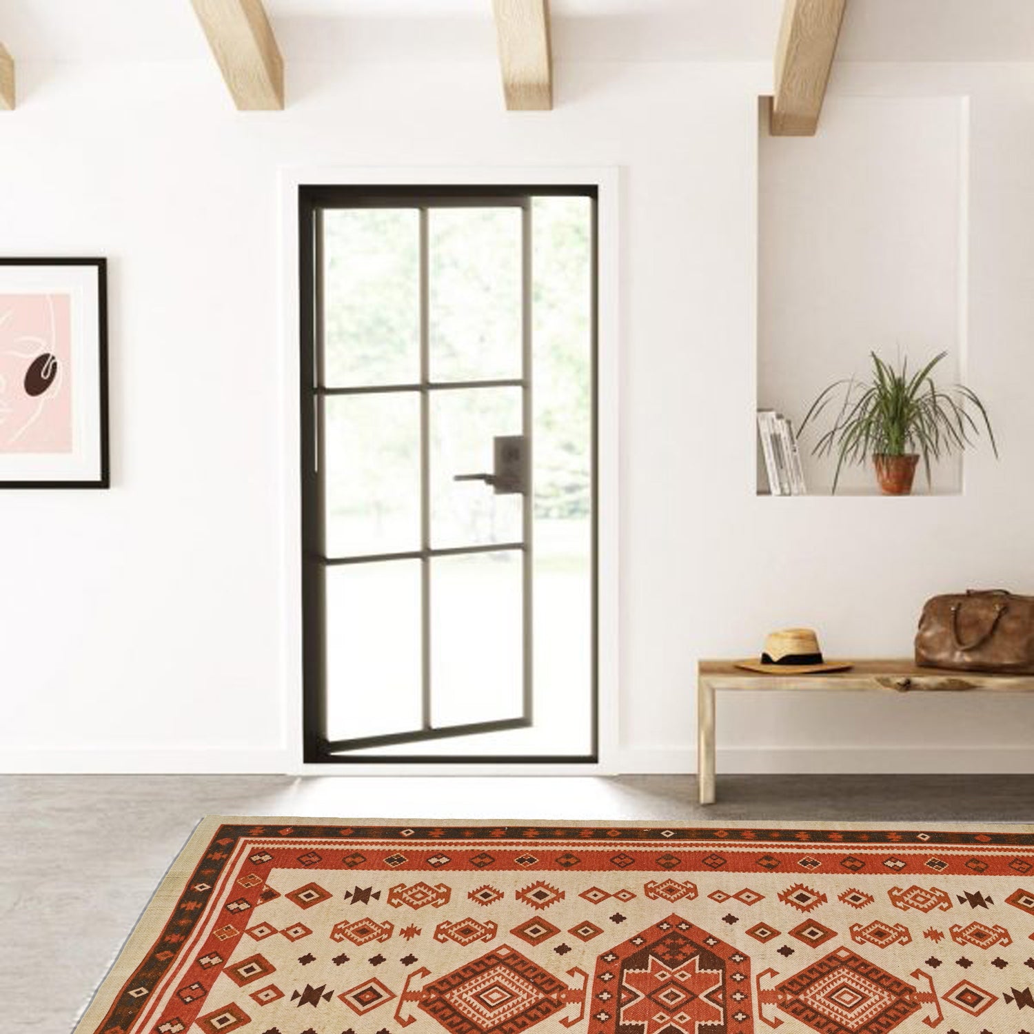 SKYVIEW - PRINTED COTTON RUG - ART AVENUE