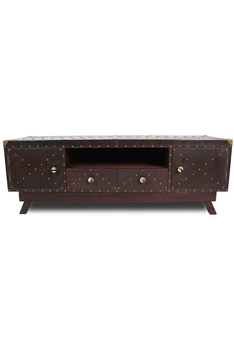 FAIRFIELD TV UNIT - LEATHER - ART AVENUE