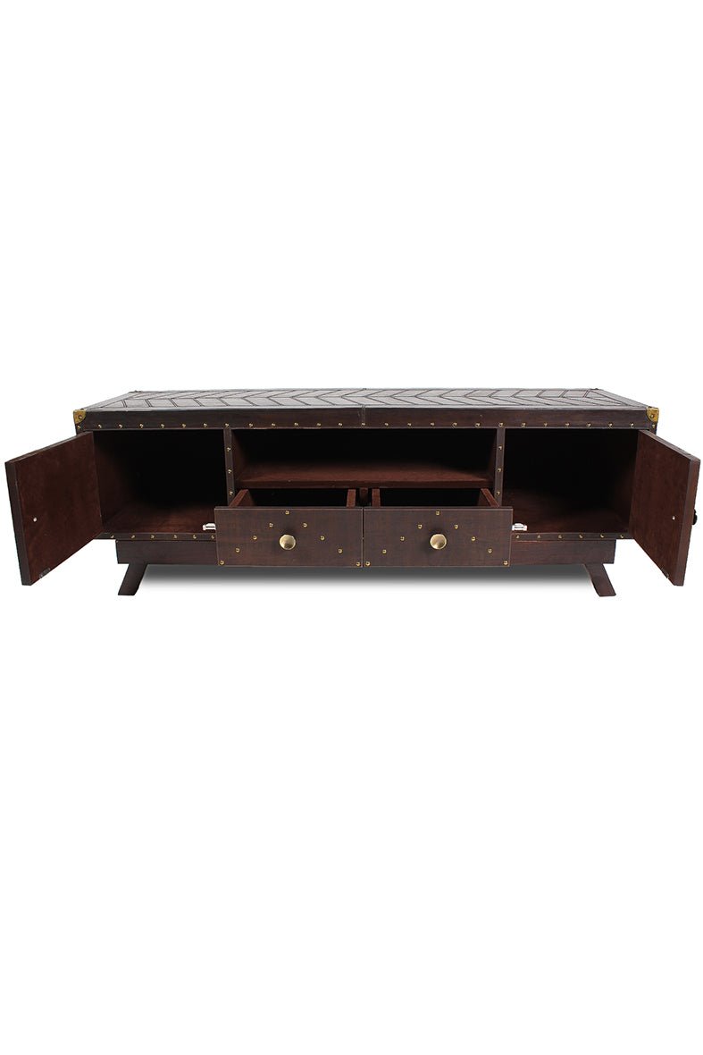 FAIRFIELD TV UNIT - LEATHER - ART AVENUE