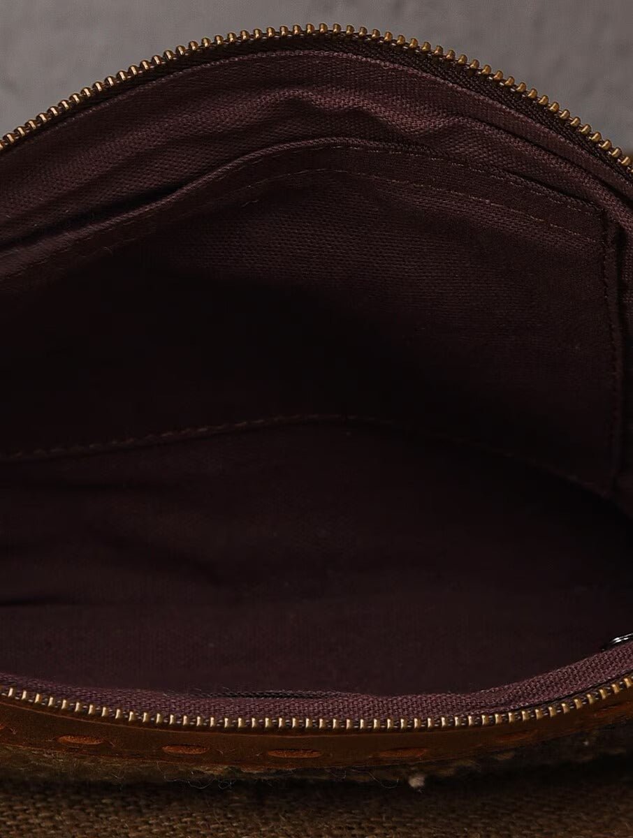 ARIBO - KILIM & LEATHER SLING BAG - ART AVENUE