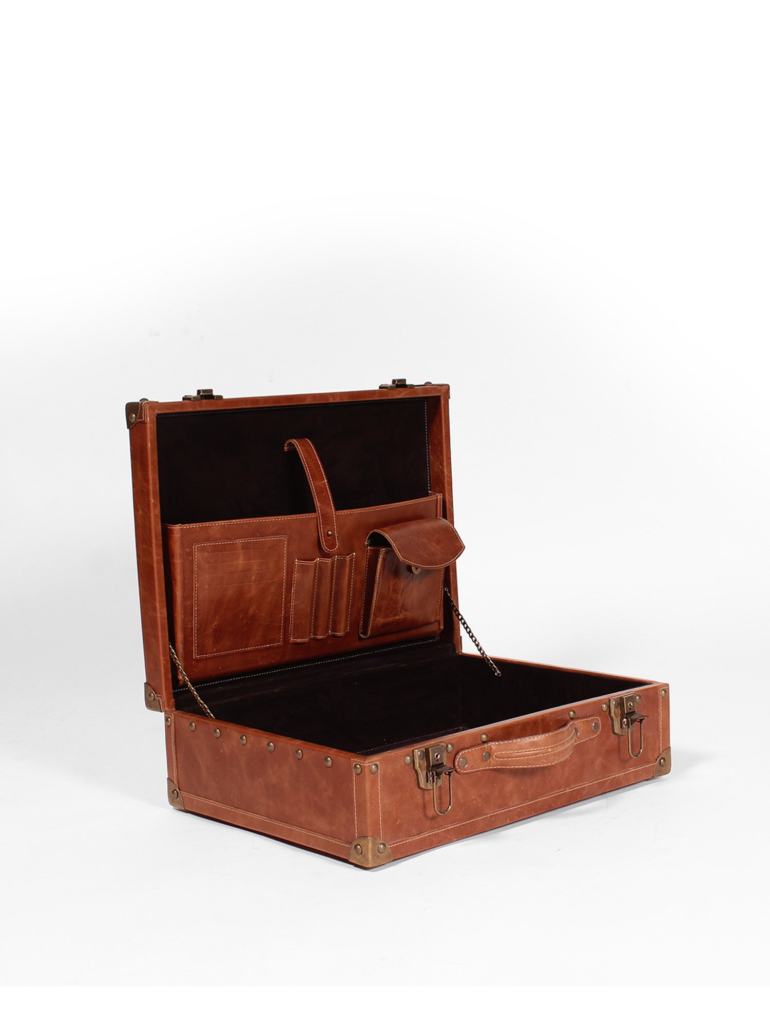 BAXTER - LEATHER BRIEFCASE - ART AVENUE