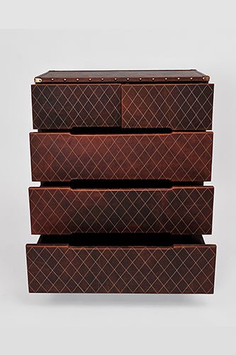 DYNASTY CHEST OF DRAWERS - LEATHER - ART AVENUE