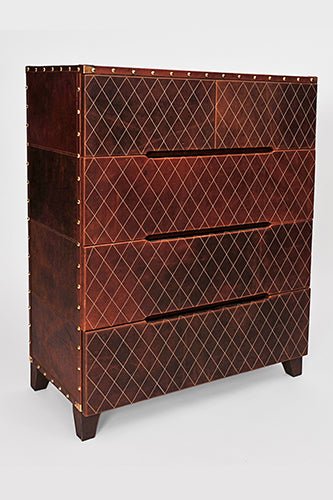DYNASTY CHEST OF DRAWERS - LEATHER - ART AVENUE