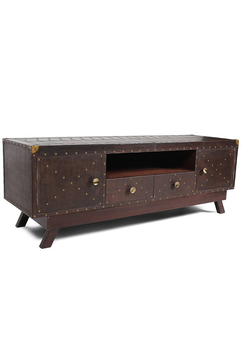 FAIRFIELD TV UNIT - LEATHER - ART AVENUE