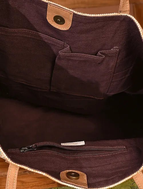 BENZ - BLOCK PRINTED TOTE BAG - ART AVENUE