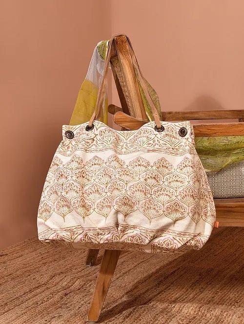 SINT - BLOCK PRINTED HAND BAG - ART AVENUE