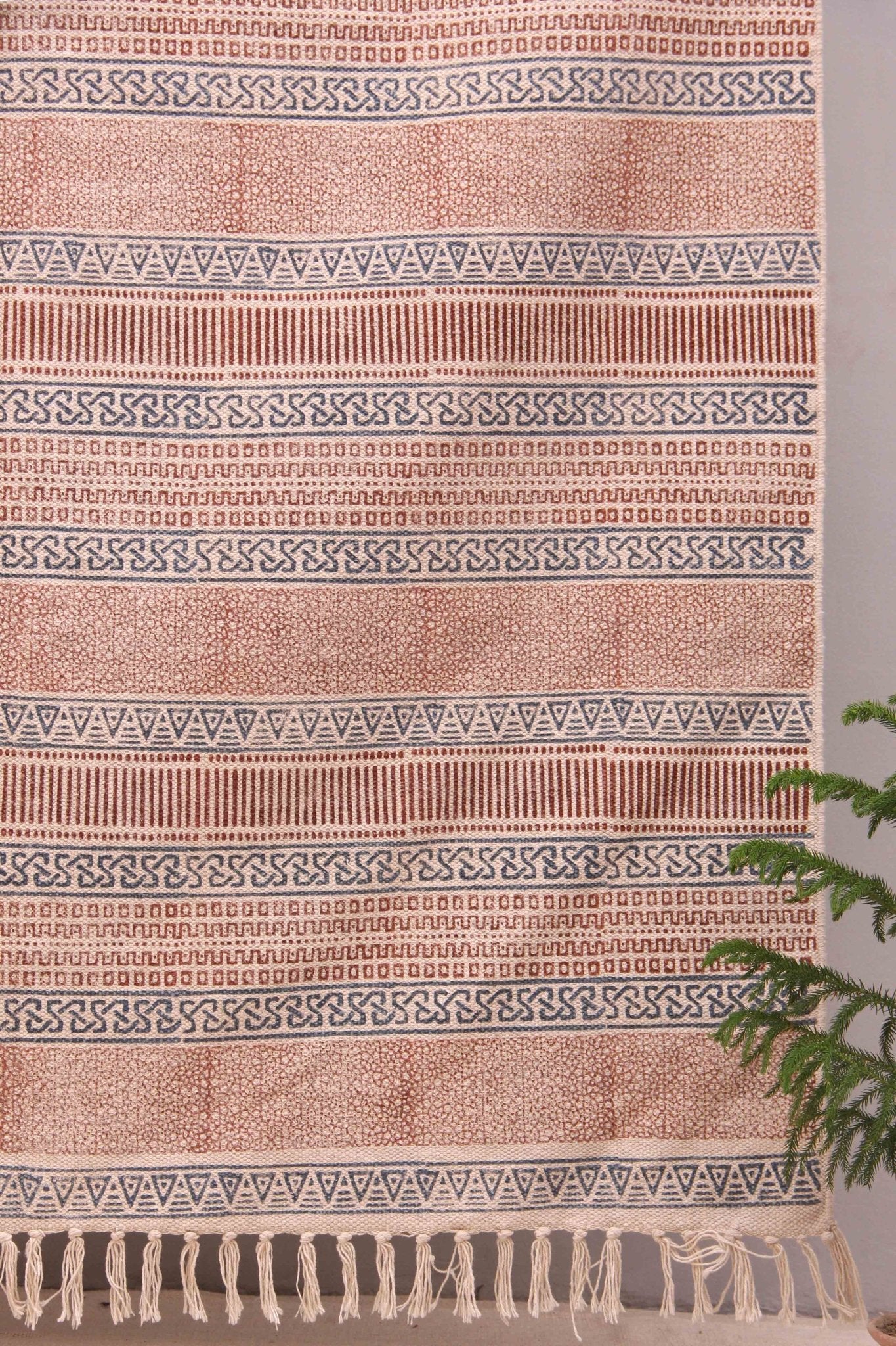 SCRABBLE - BLOCK PRINTED RUG - ART AVENUE