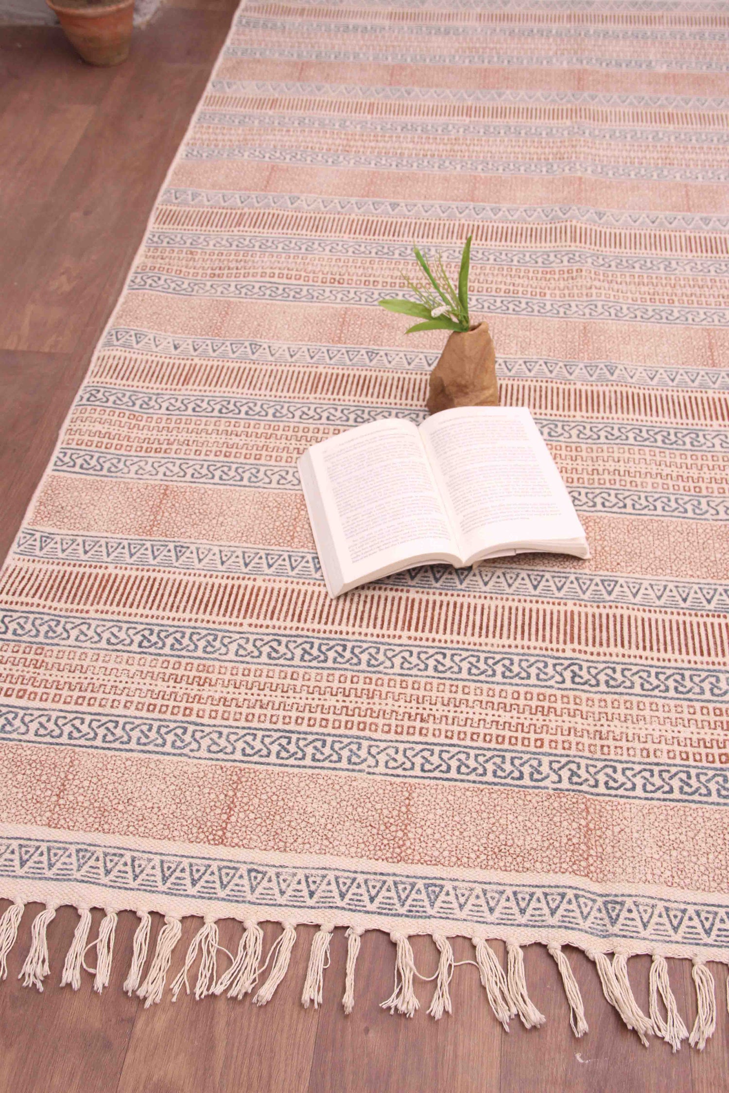 SCRABBLE - BLOCK PRINTED RUG - ART AVENUE