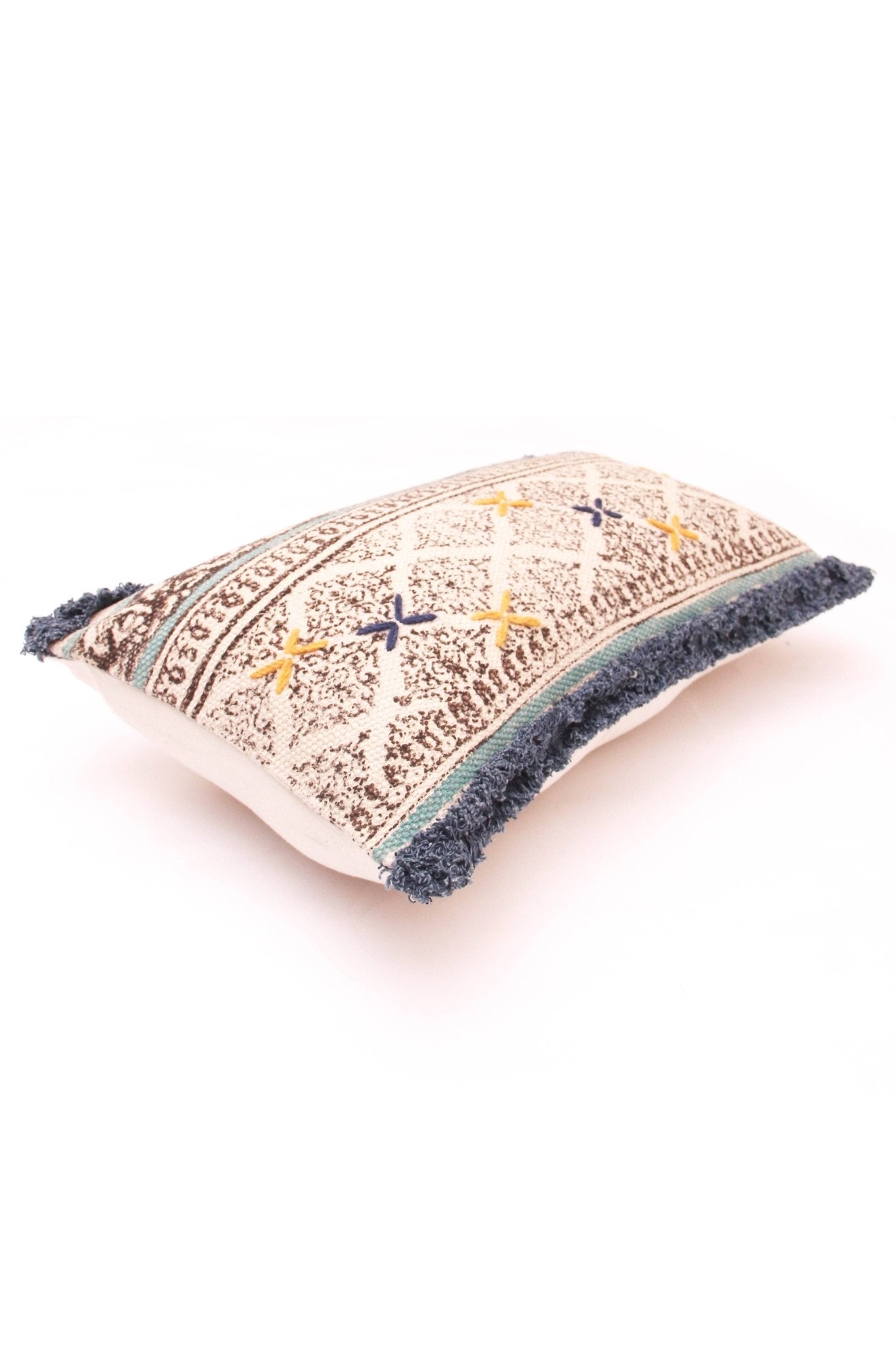INDICA - LUMBAR CUSHION COVER -NAVY - ART AVENUE