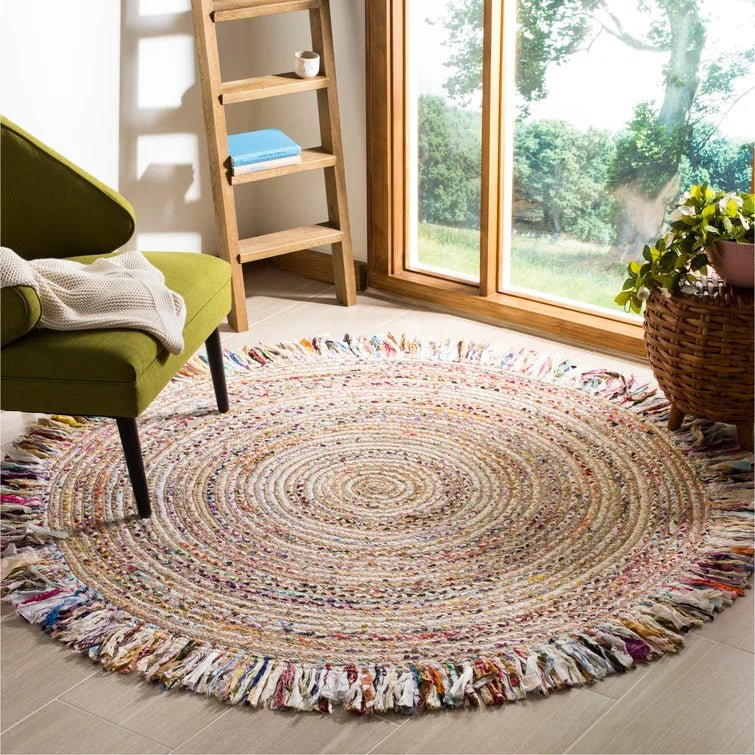 HENRY- ROUND JUTE CHINDI RUG - ART AVENUE
