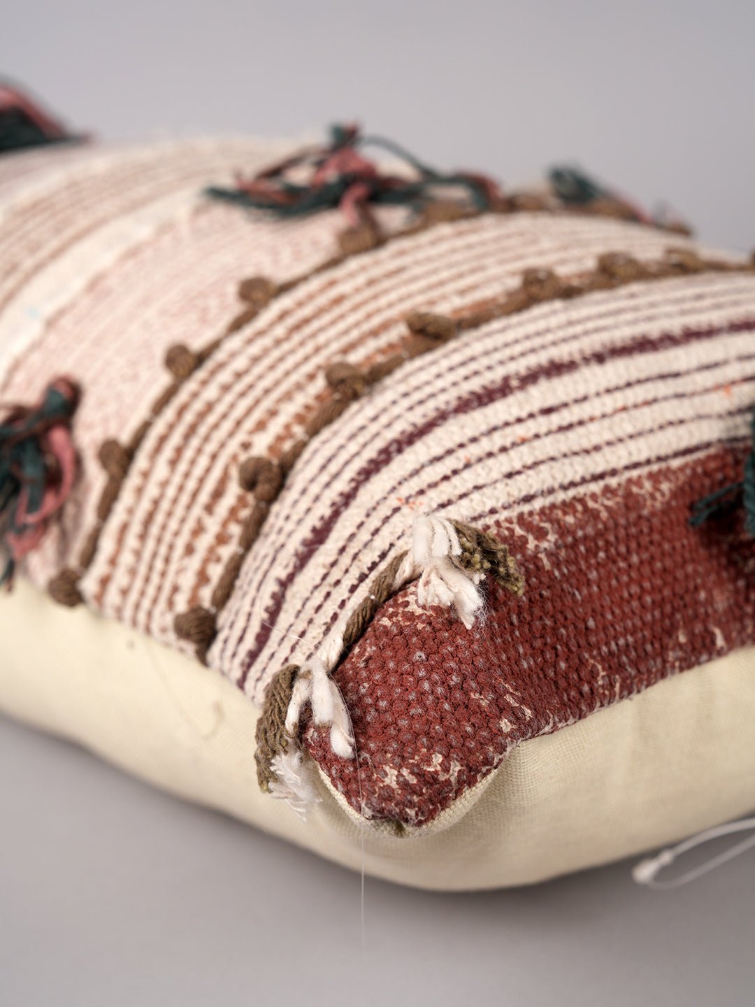 TRANQUIL - BLOCK PRINTED LUMBAR CUSHION COVER - ART AVENUE