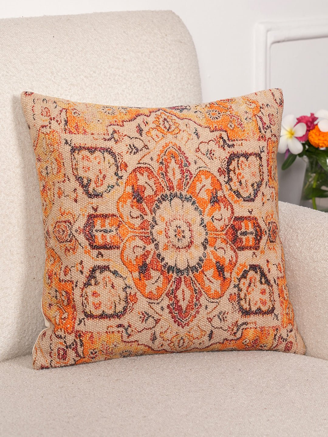 FLORAL - DIGITAL PRINTED SQAURE CUSHION COVER - ART AVENUE