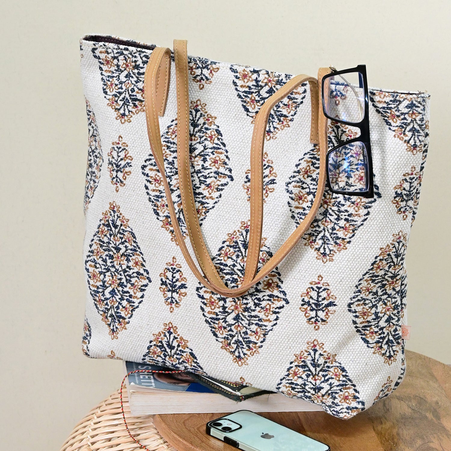 ARMENIA - BLOCK PRINTED TOTE BAG - ART AVENUE