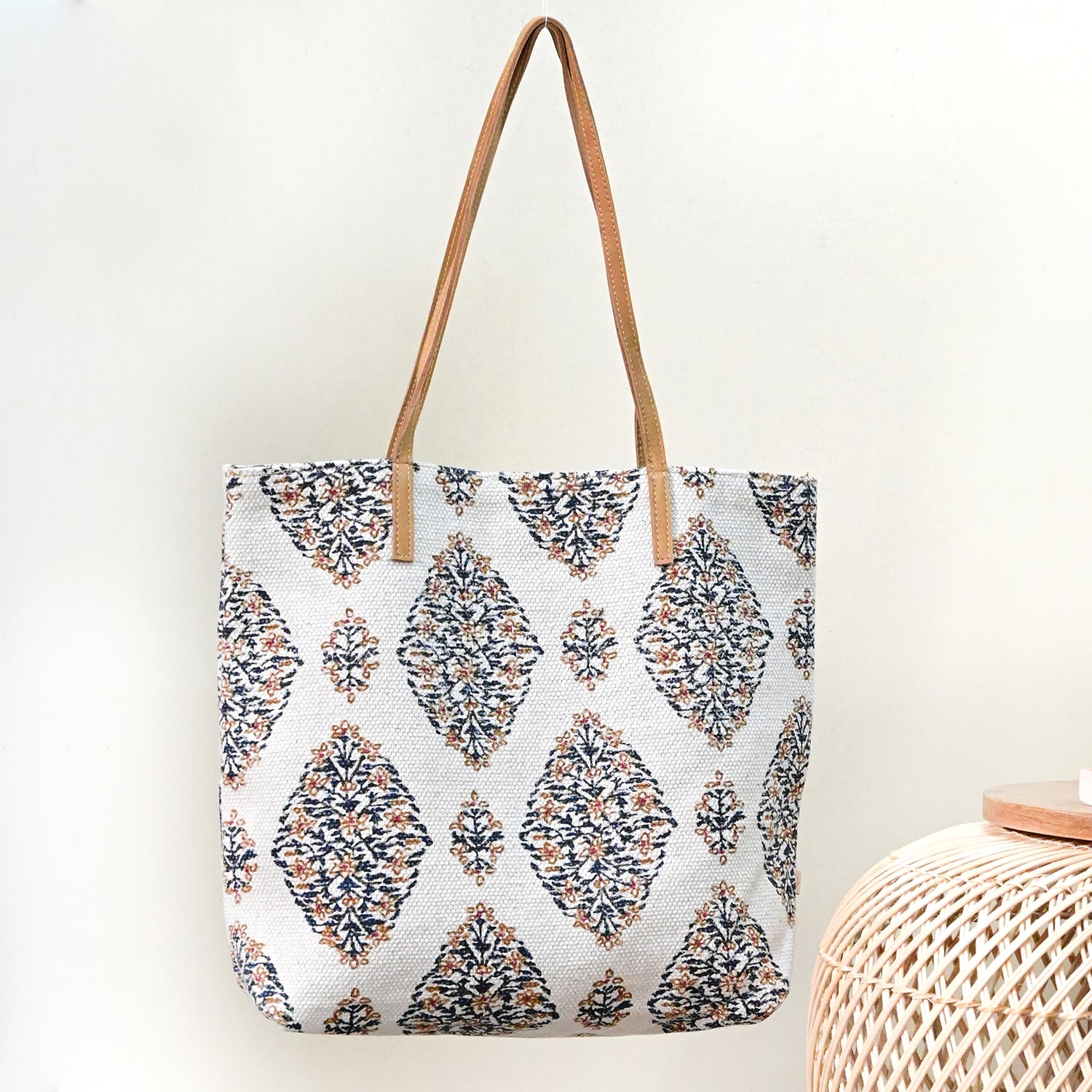 ARMENIA - BLOCK PRINTED TOTE BAG - ART AVENUE